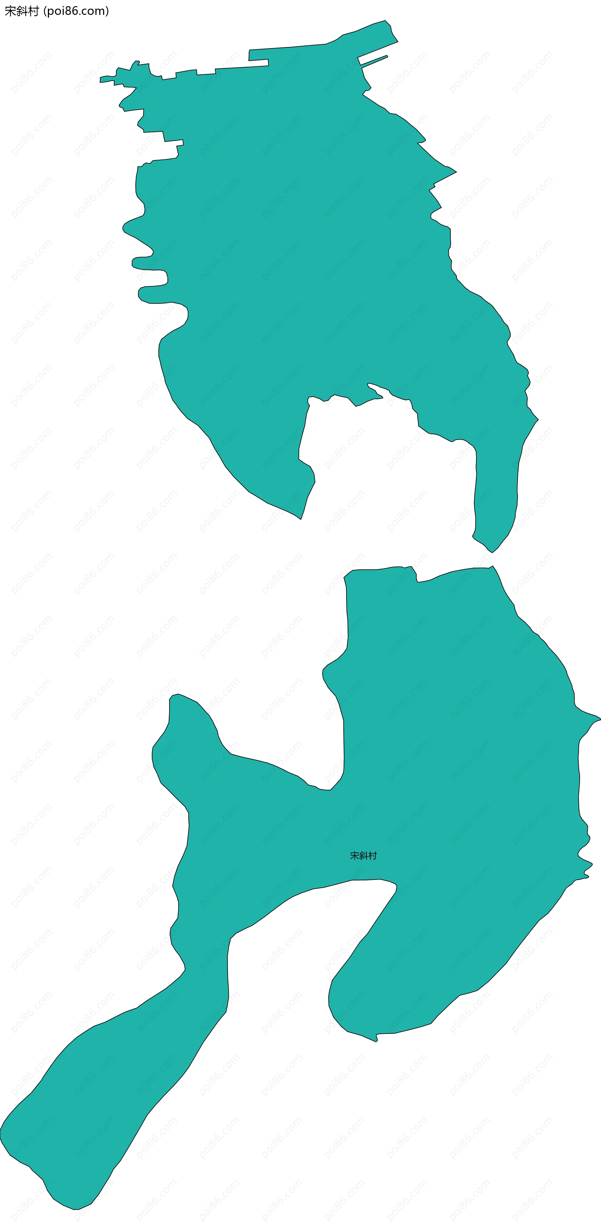 宋斜村边界地图