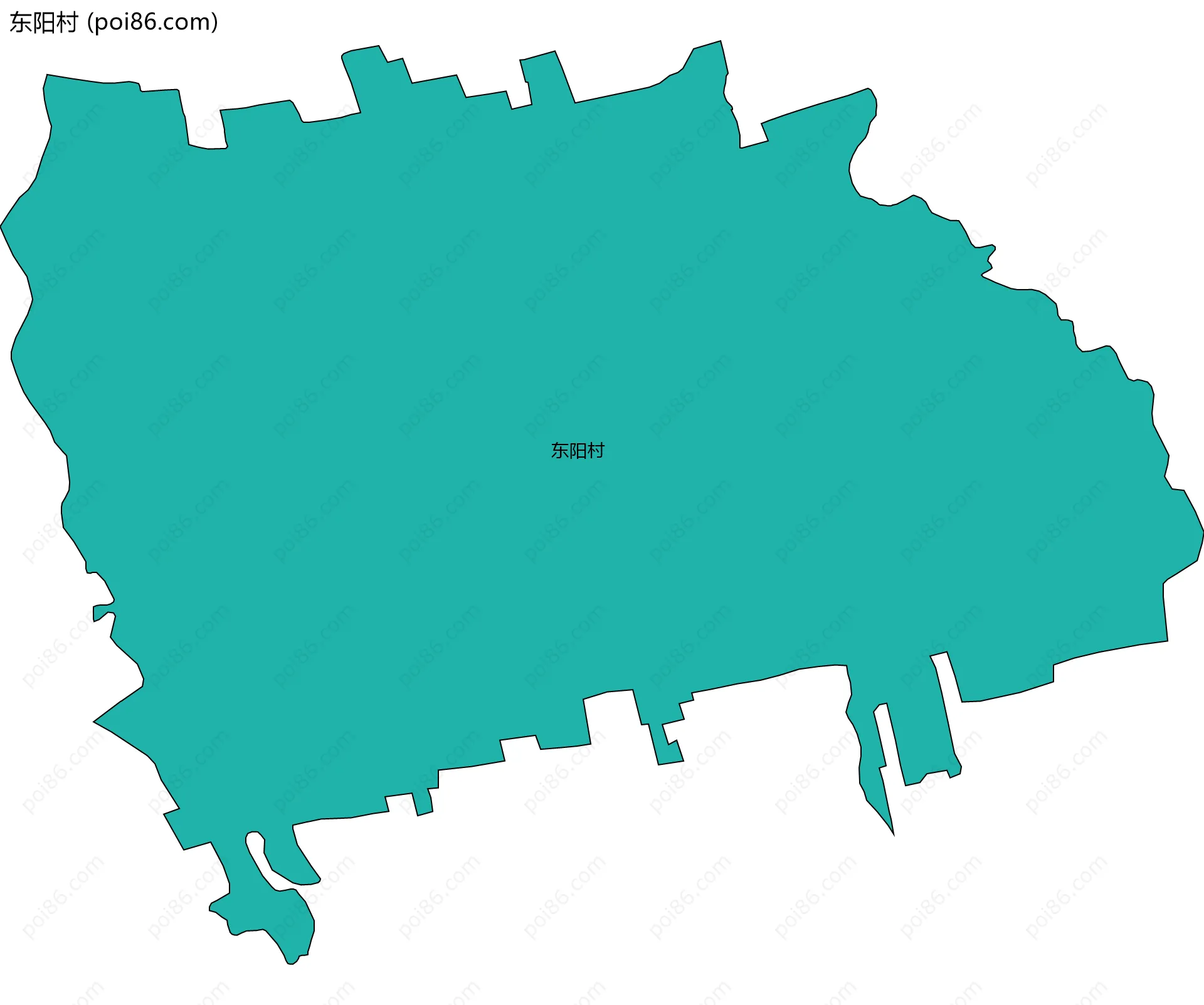 东阳村边界地图