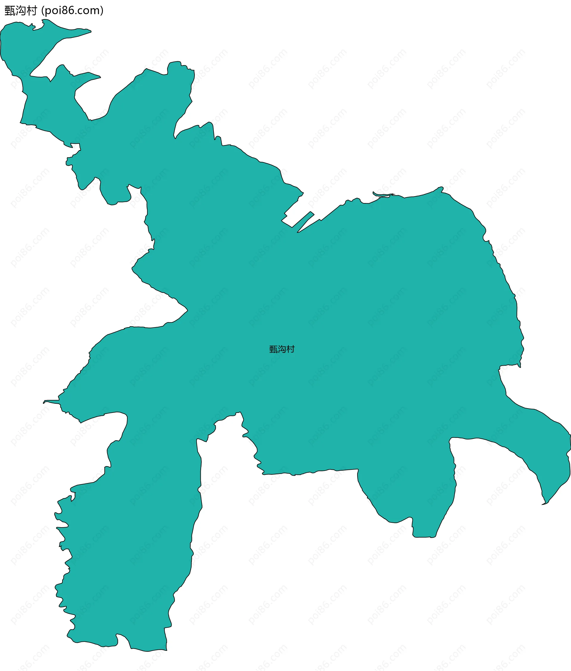 甄沟村边界地图