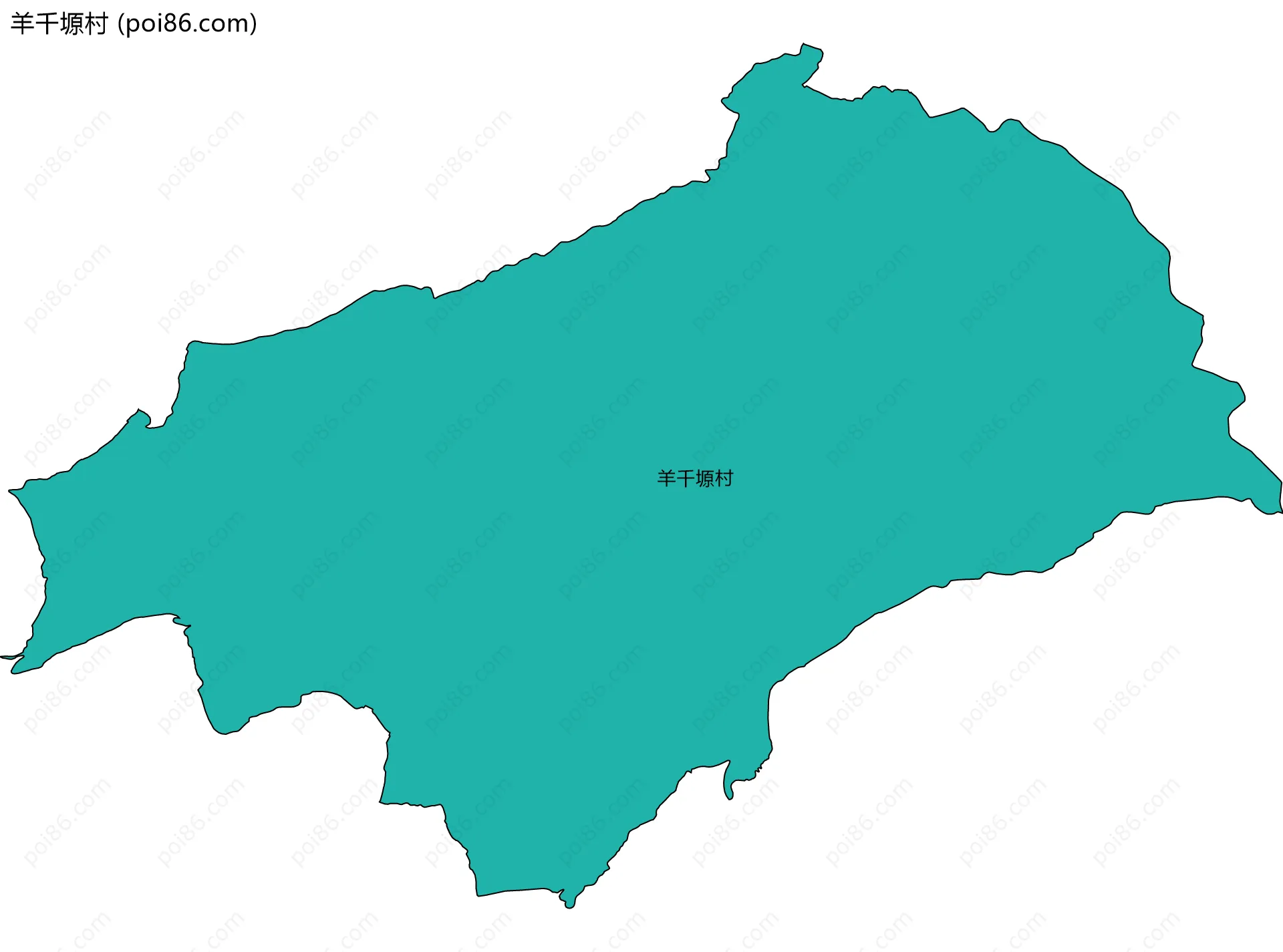 羊千塬村边界地图
