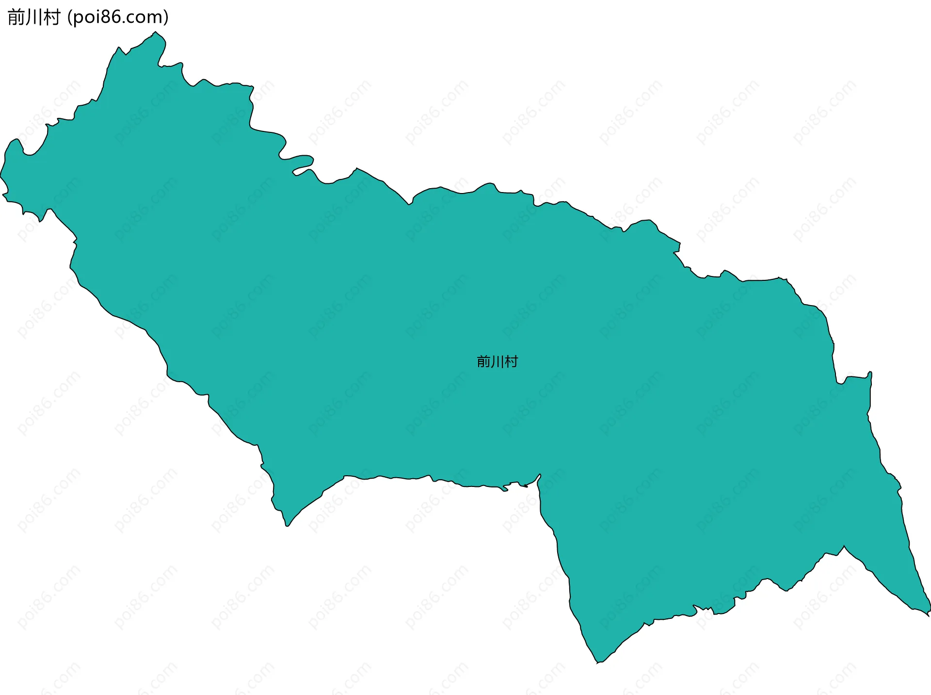 前川村边界地图