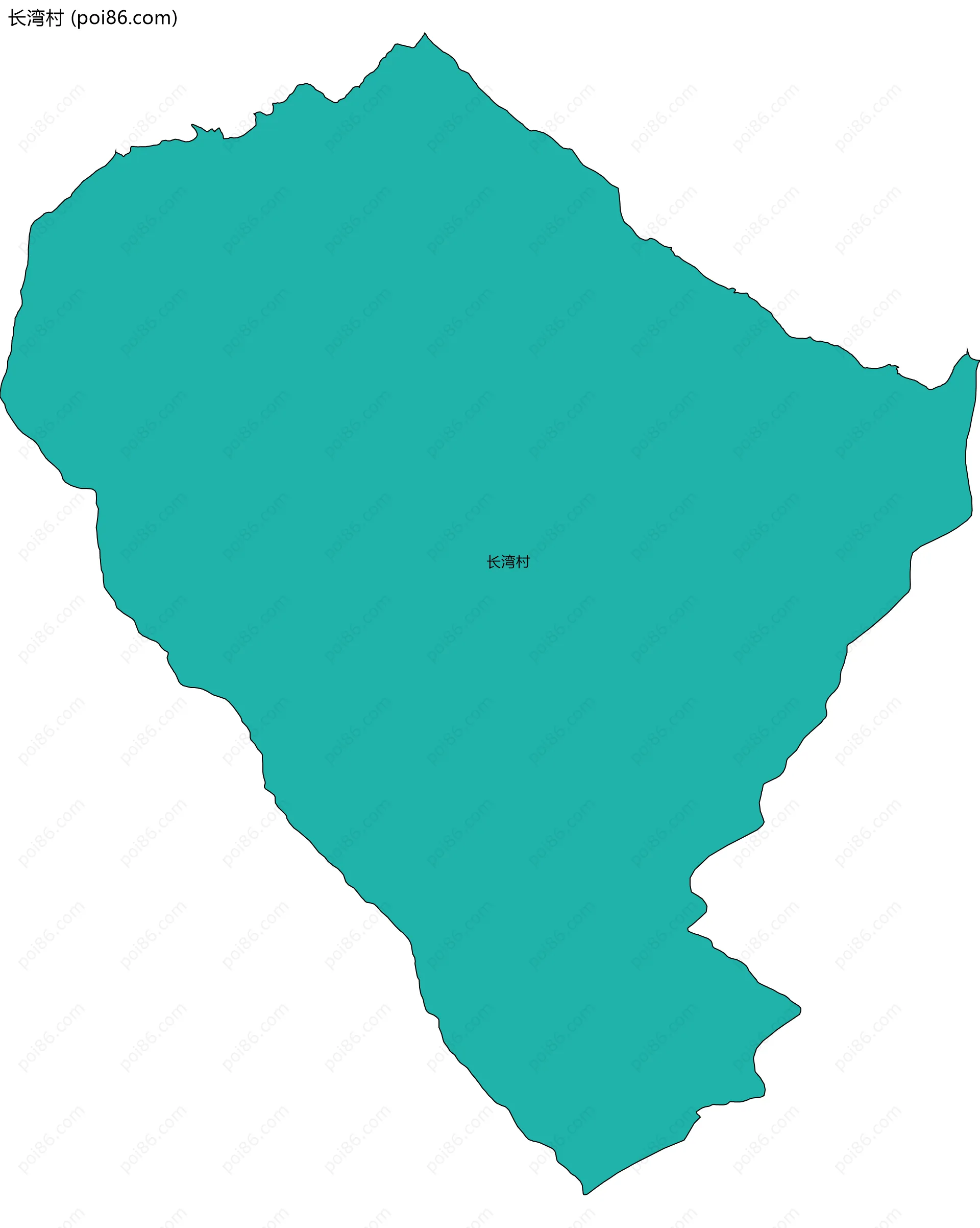 长湾村边界地图