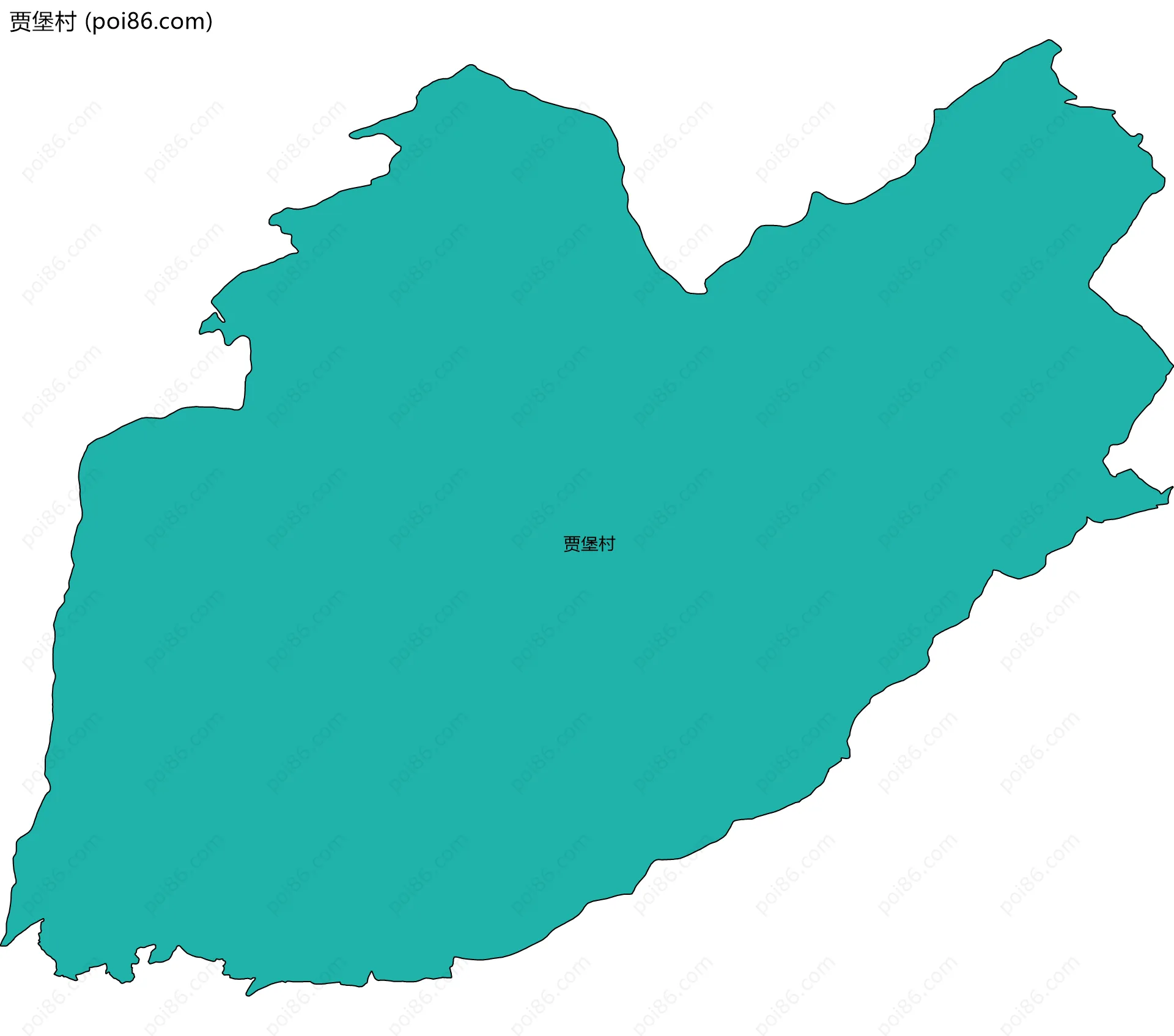 贾堡村边界地图