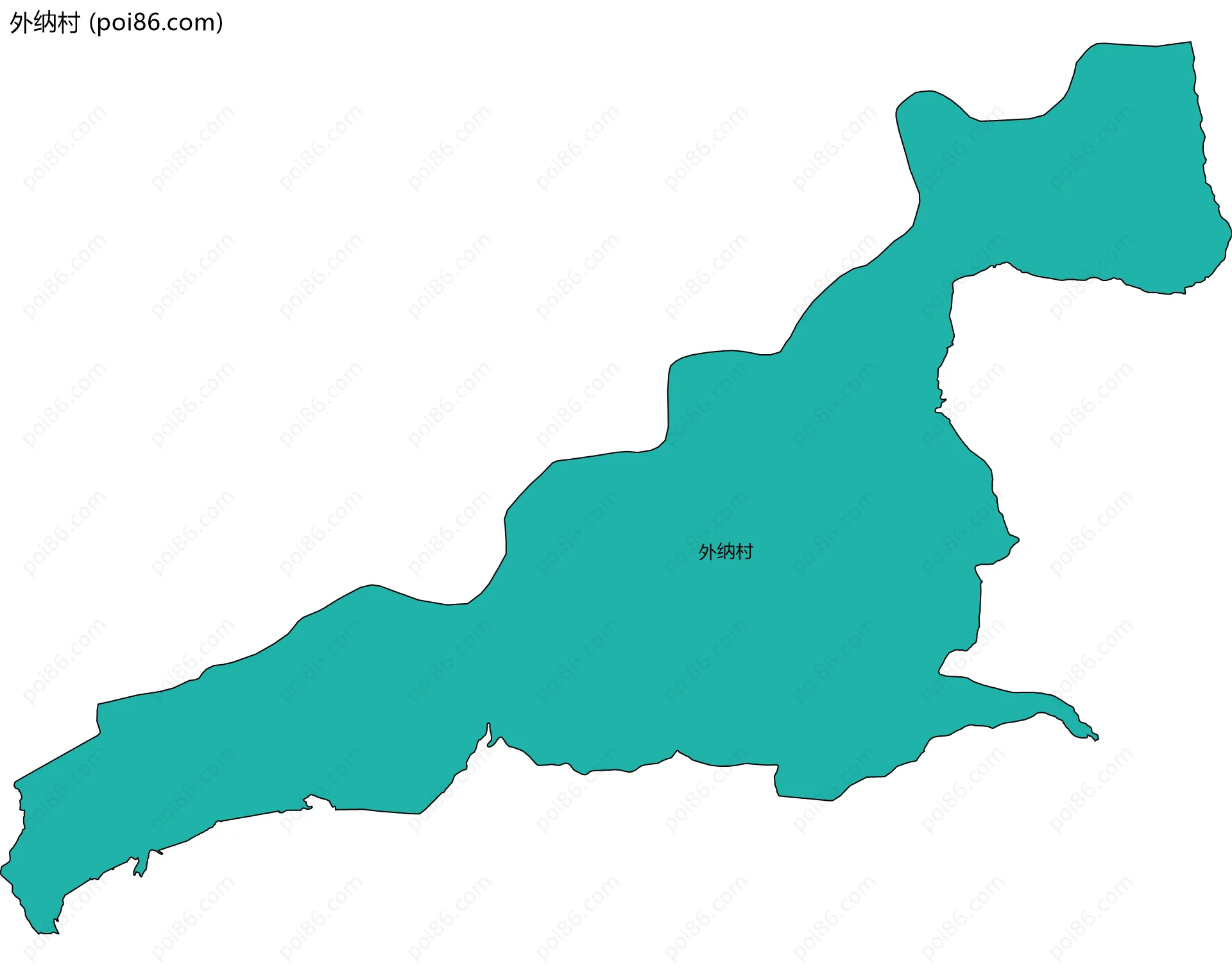 外纳村边界地图