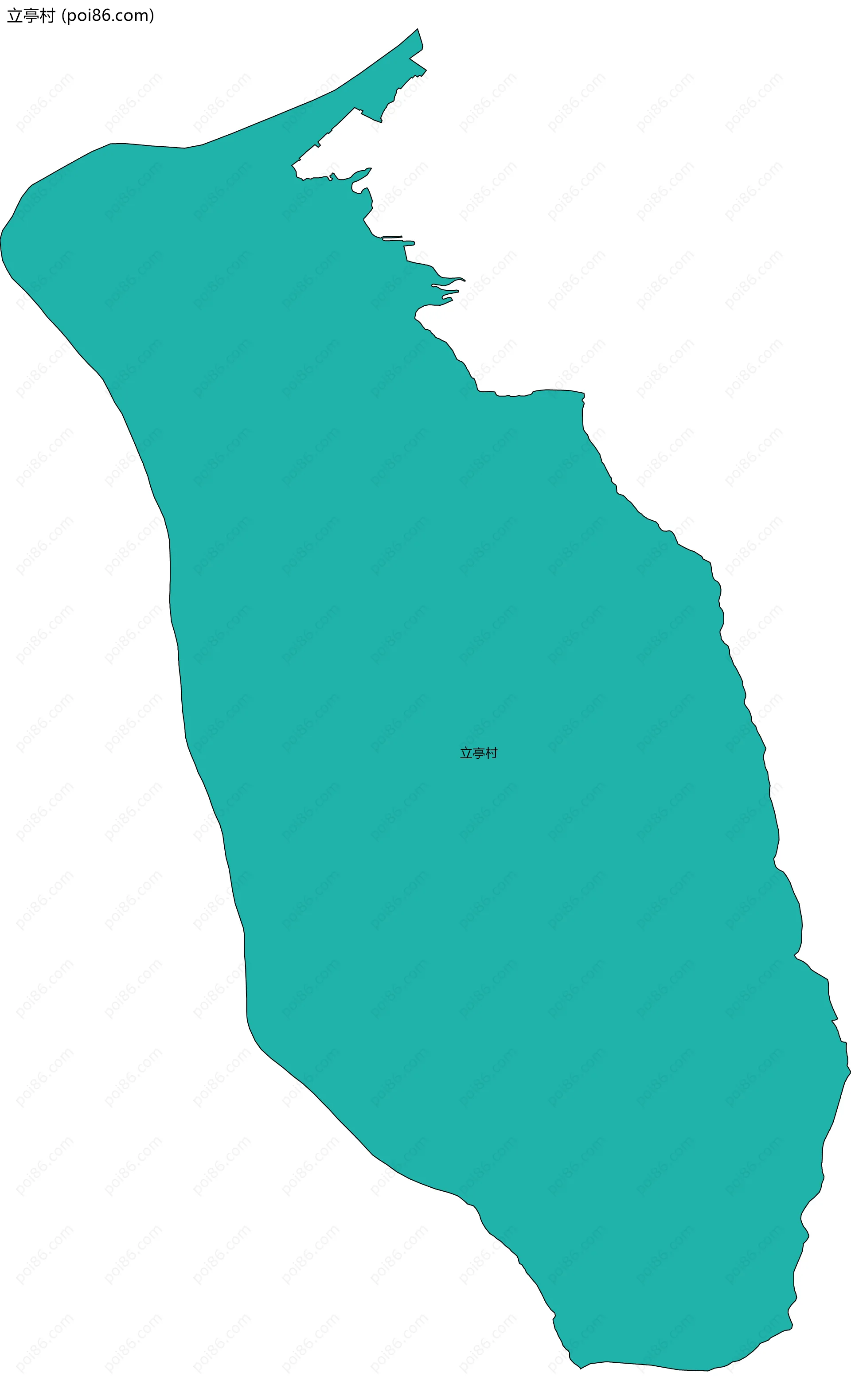 立亭村边界地图