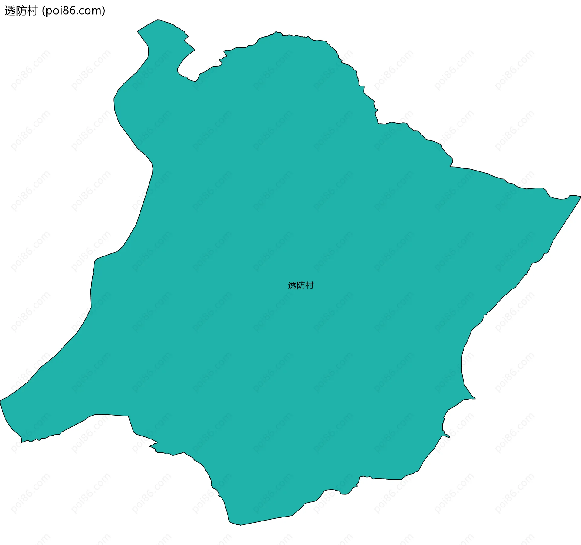 透防村边界地图