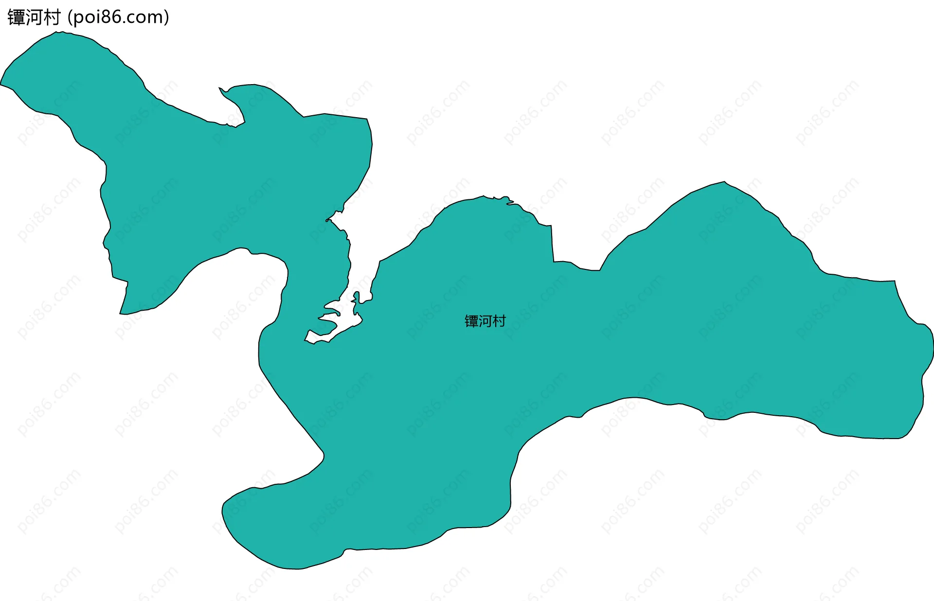 镡河村边界地图