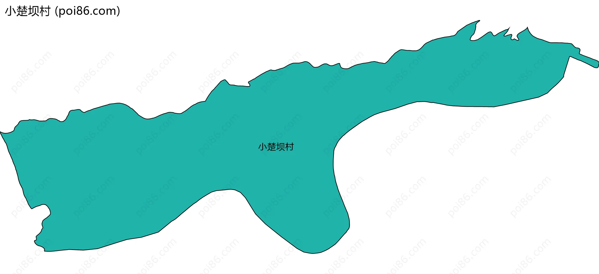 小楚坝村边界地图