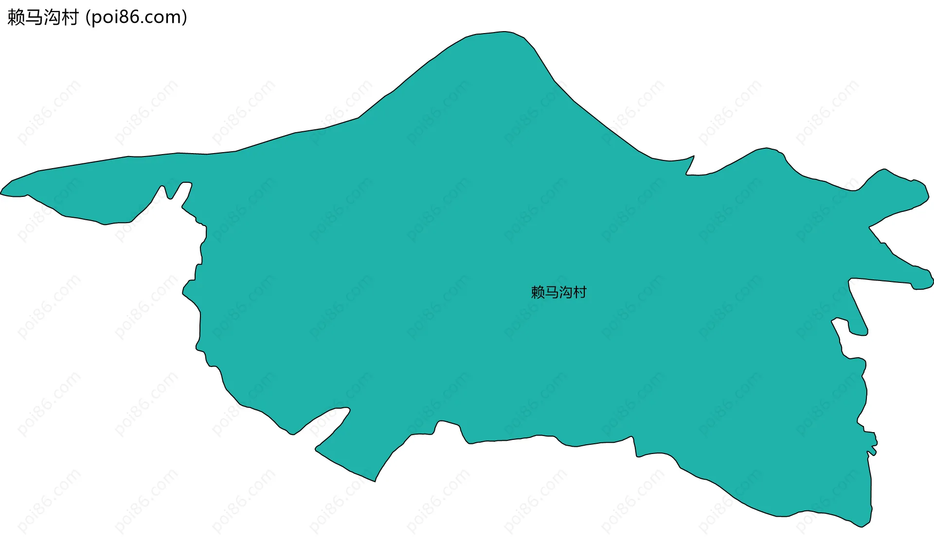 赖马沟村边界地图