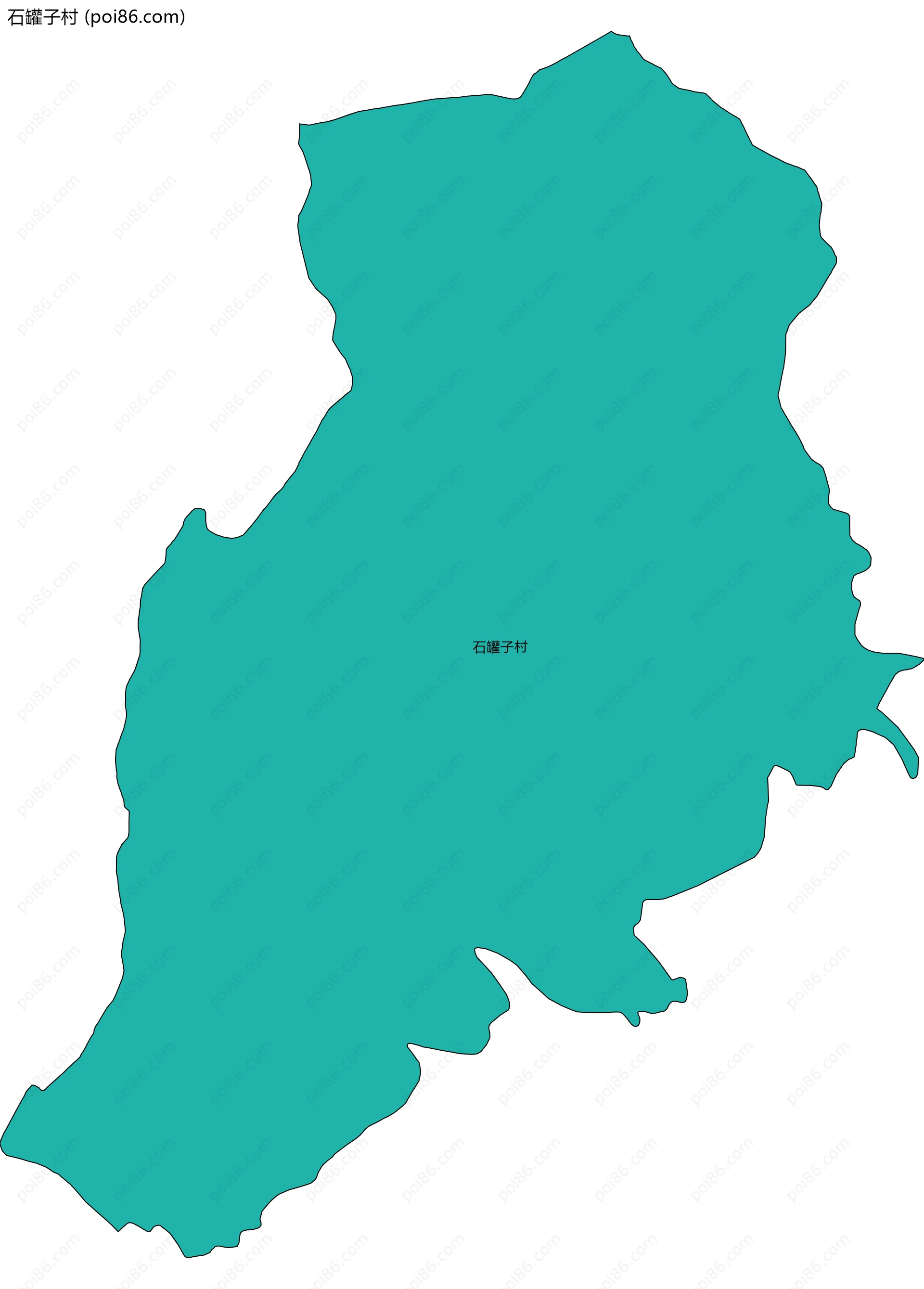 石罐子村边界地图