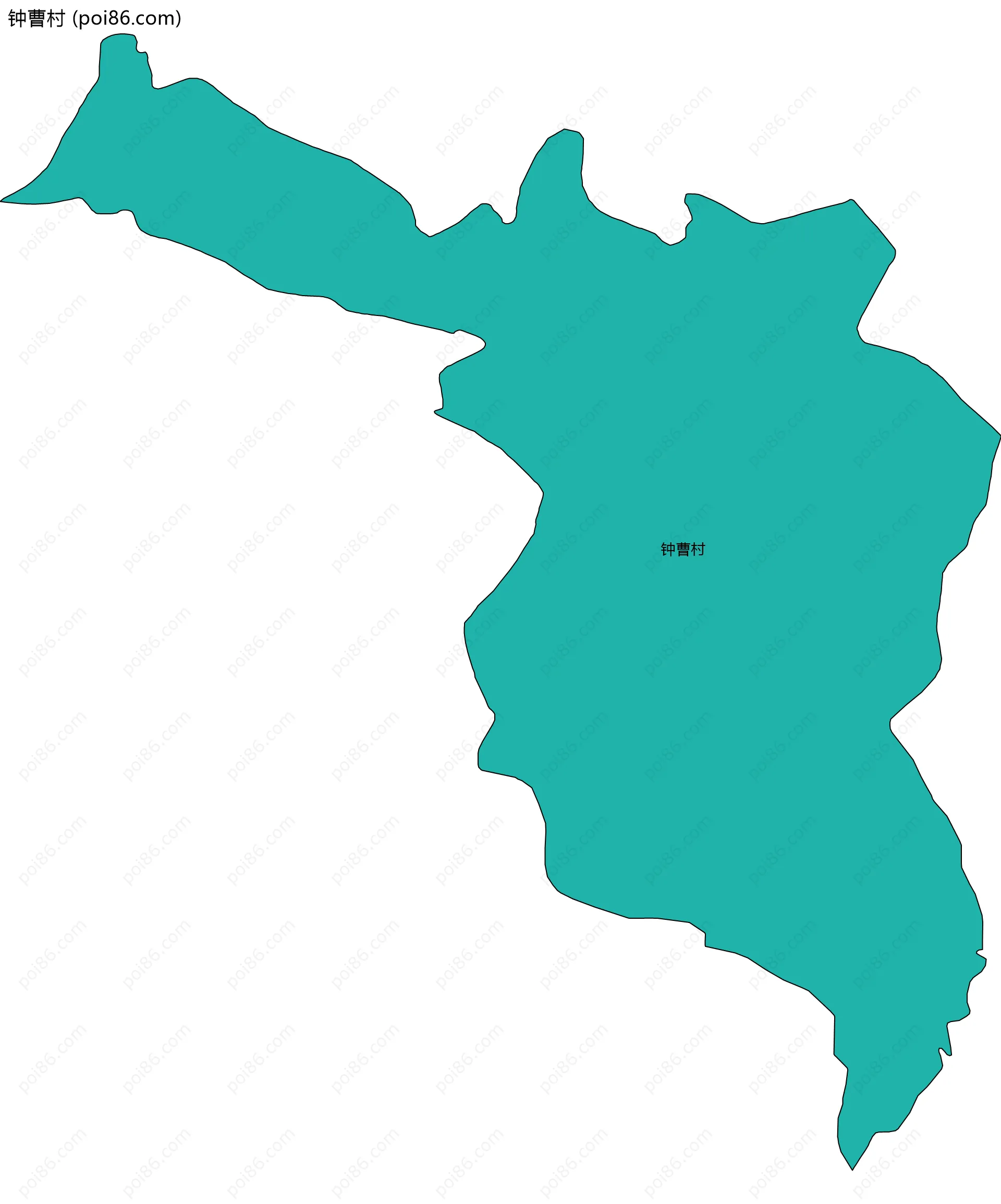 钟曹村边界地图