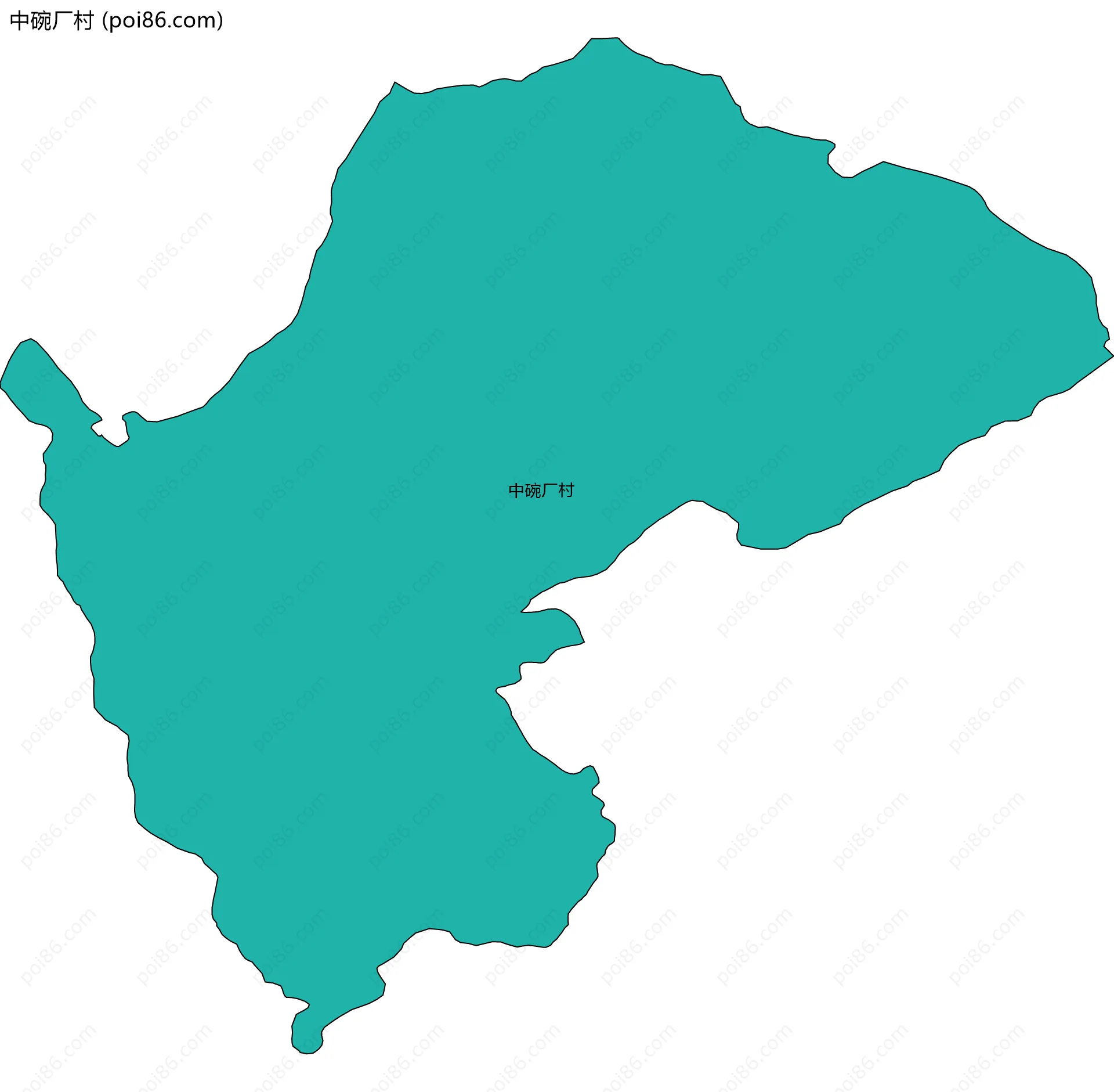 中碗厂村边界地图