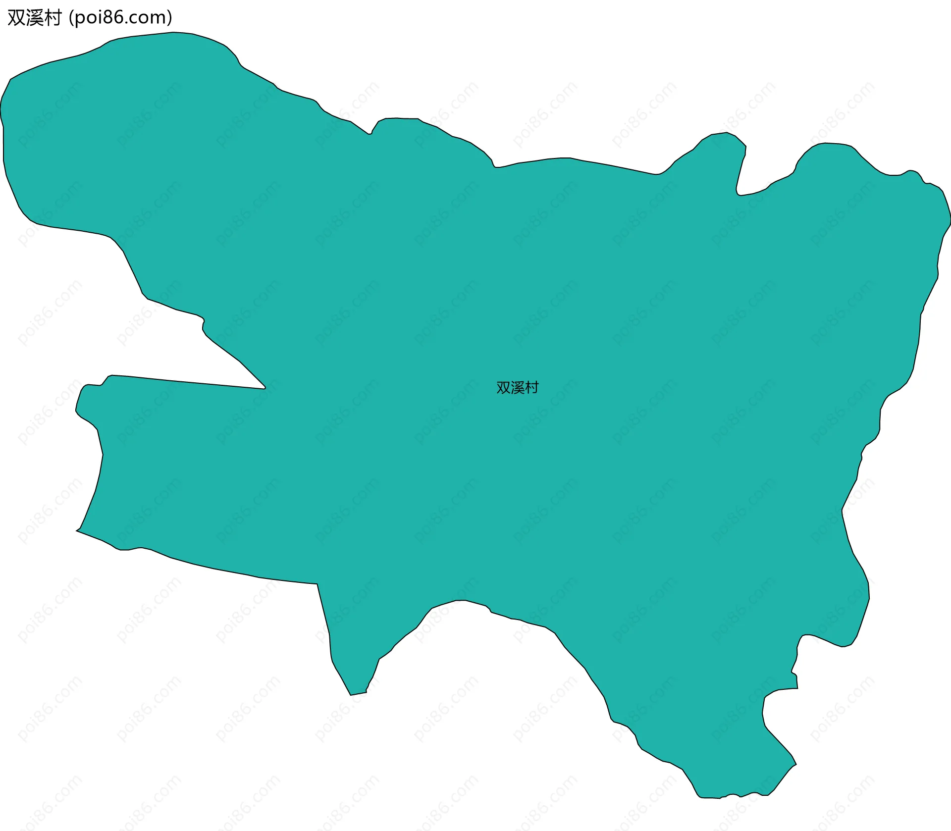 双溪村边界地图