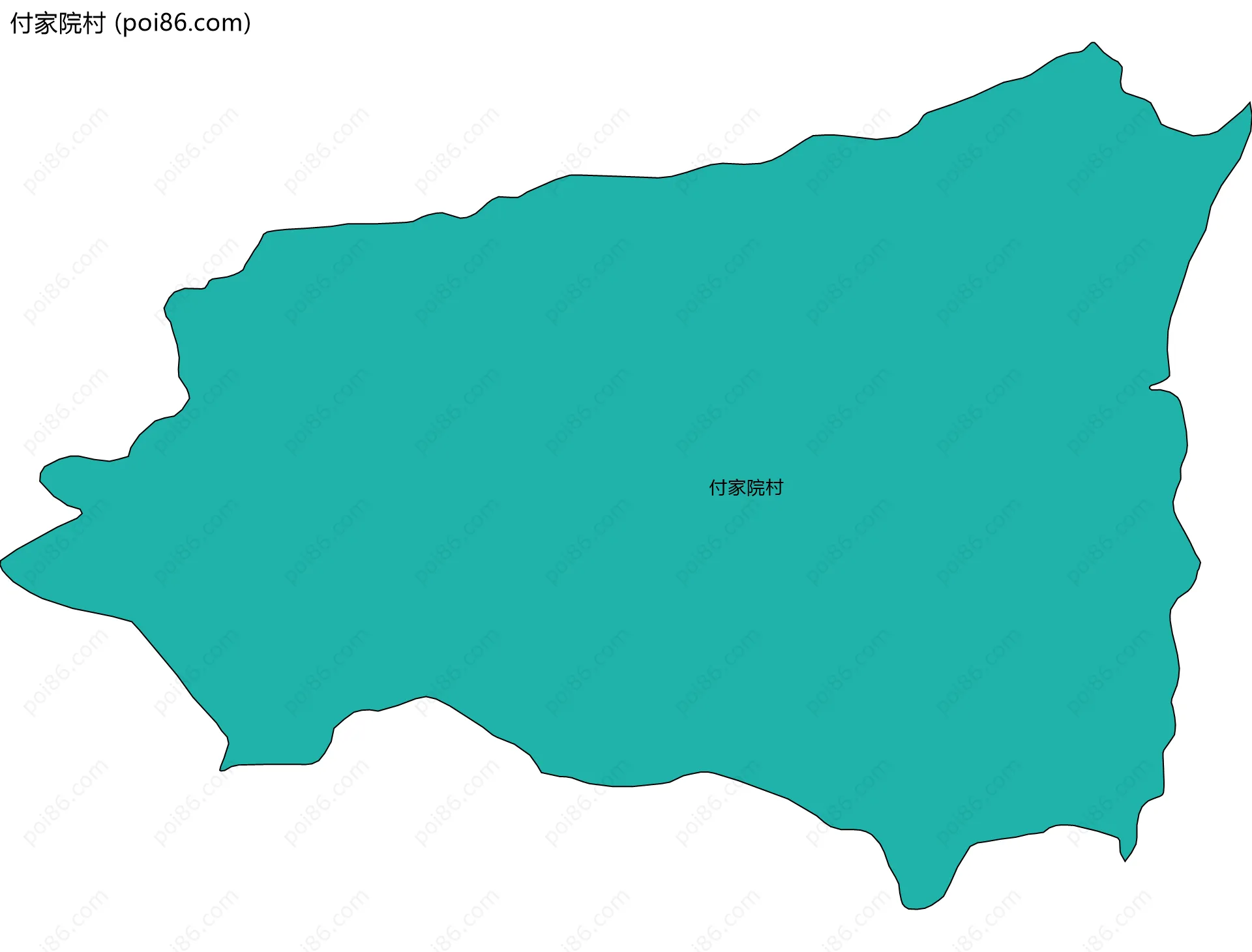 付家院村边界地图