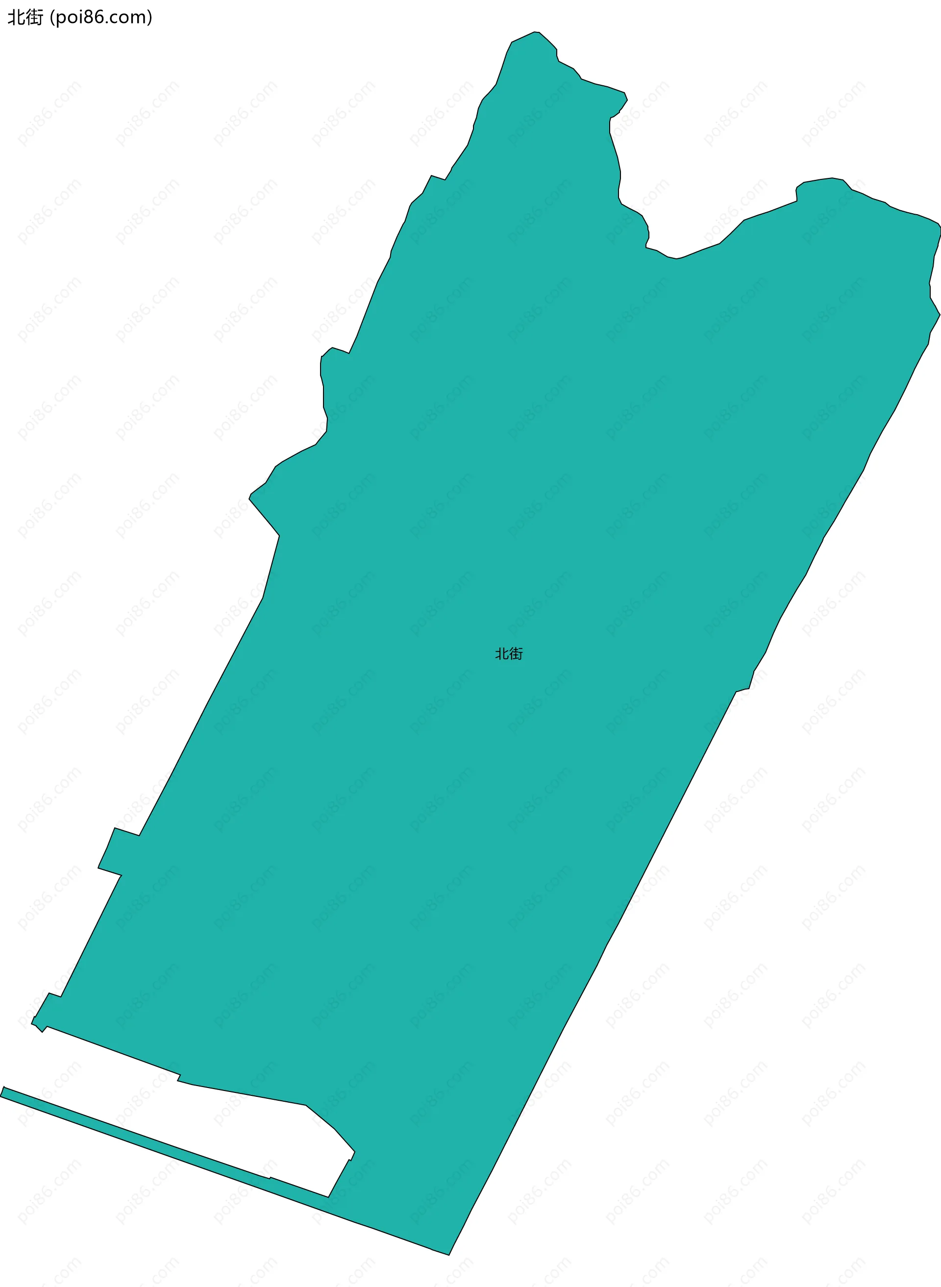 北街边界地图