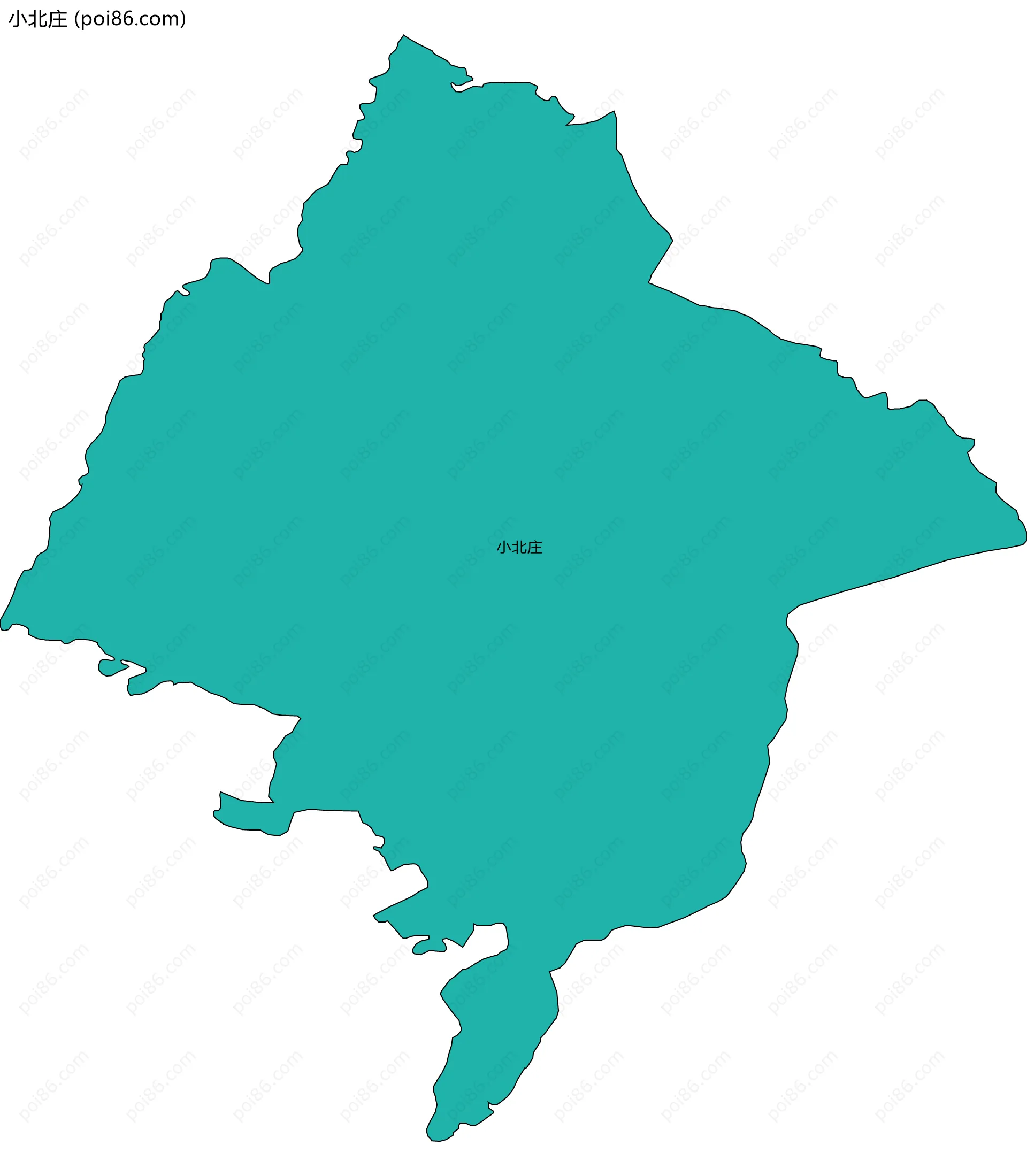 小北庄边界地图