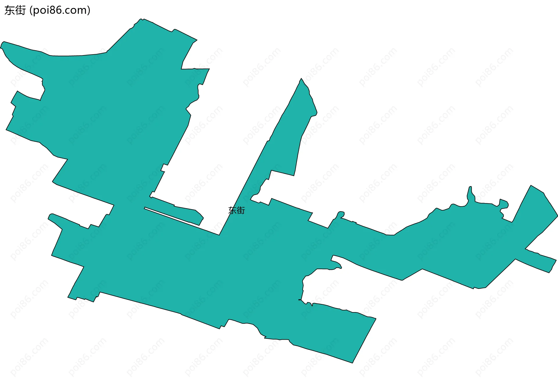 东街边界地图