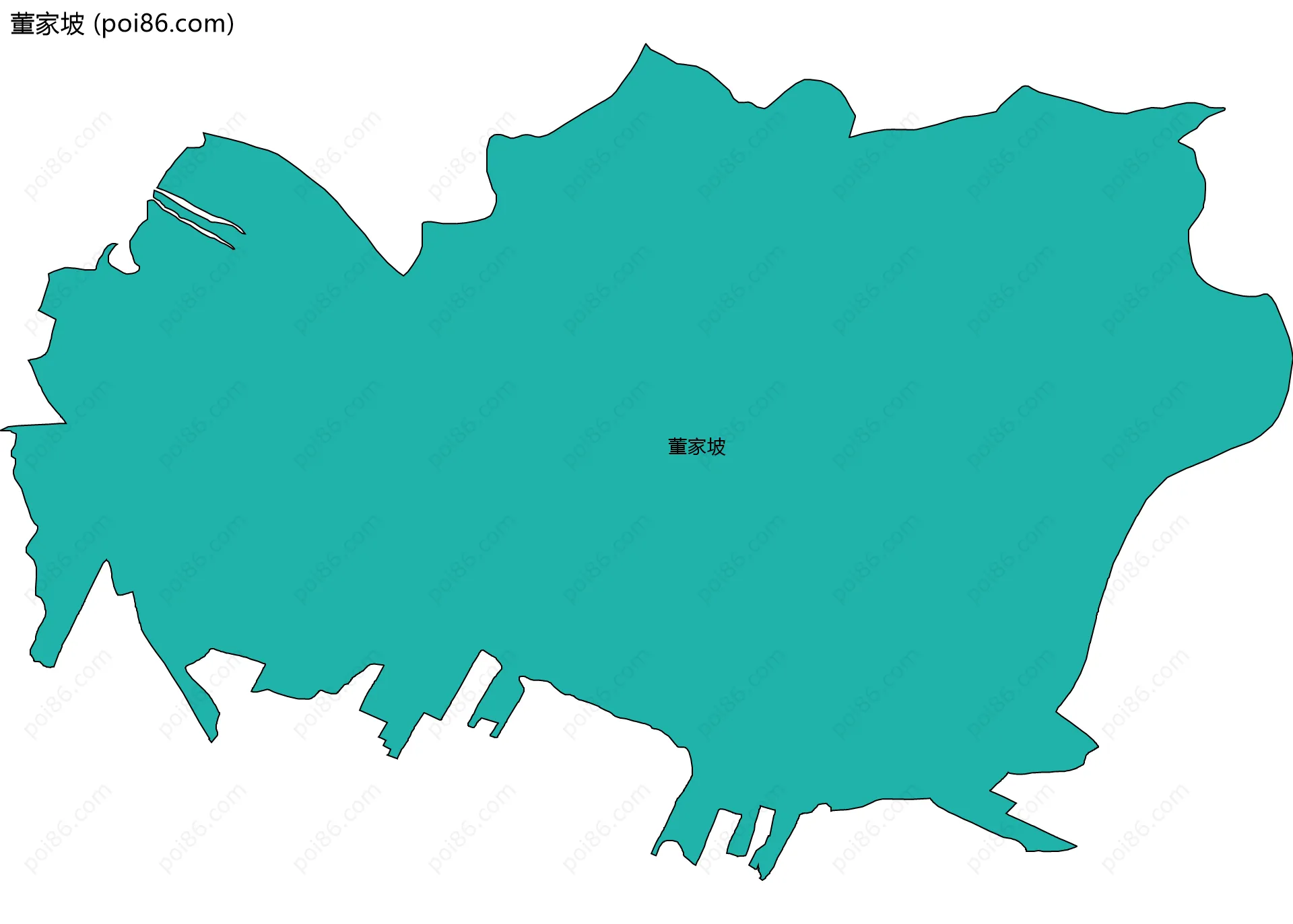 董家坡边界地图