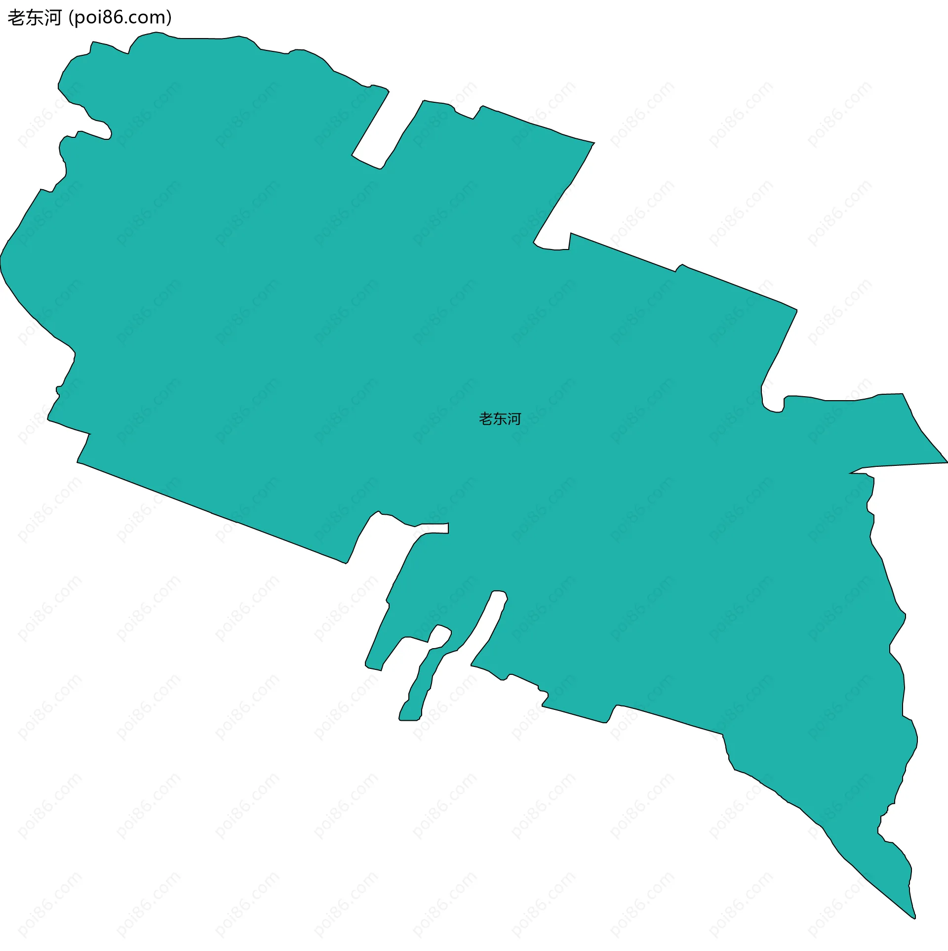 老东河边界地图