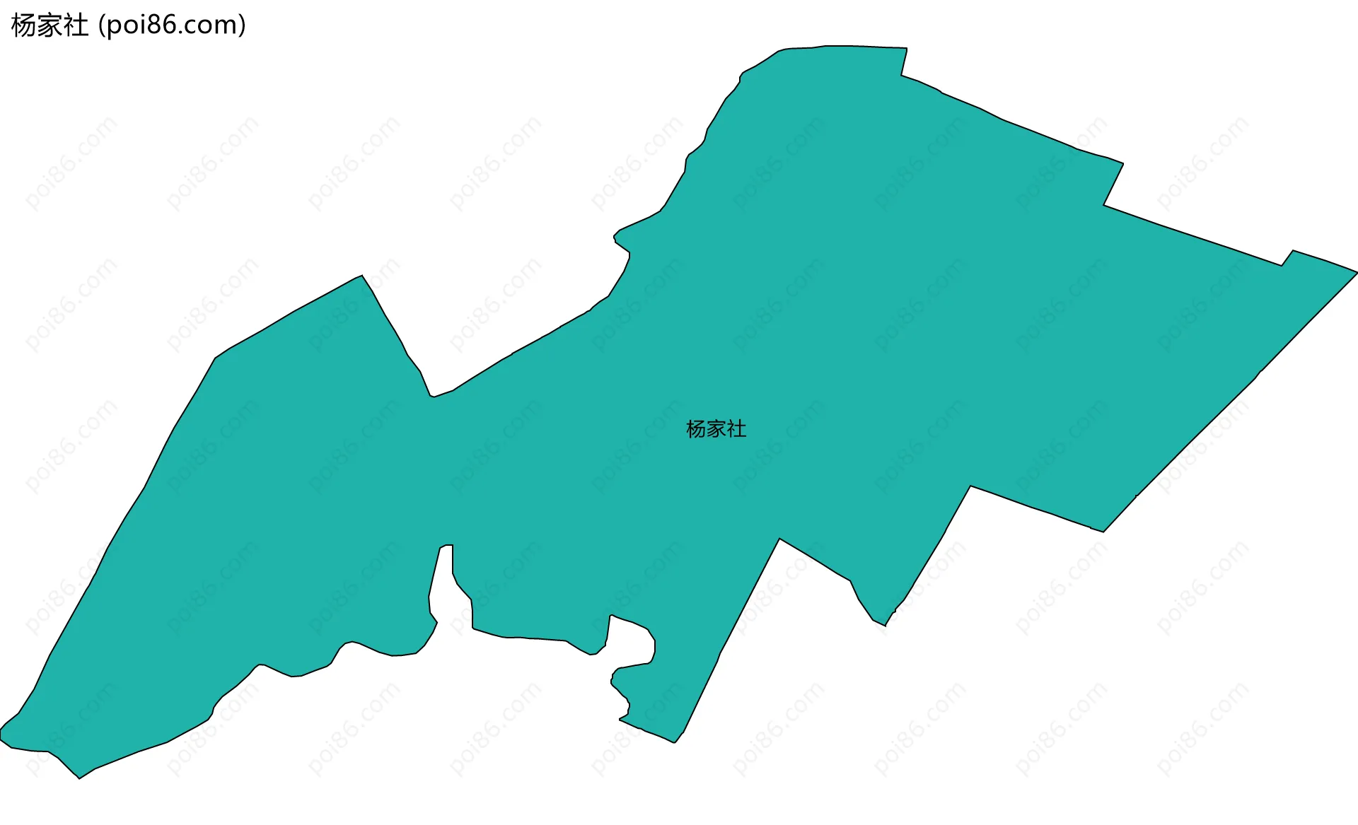 杨家社边界地图