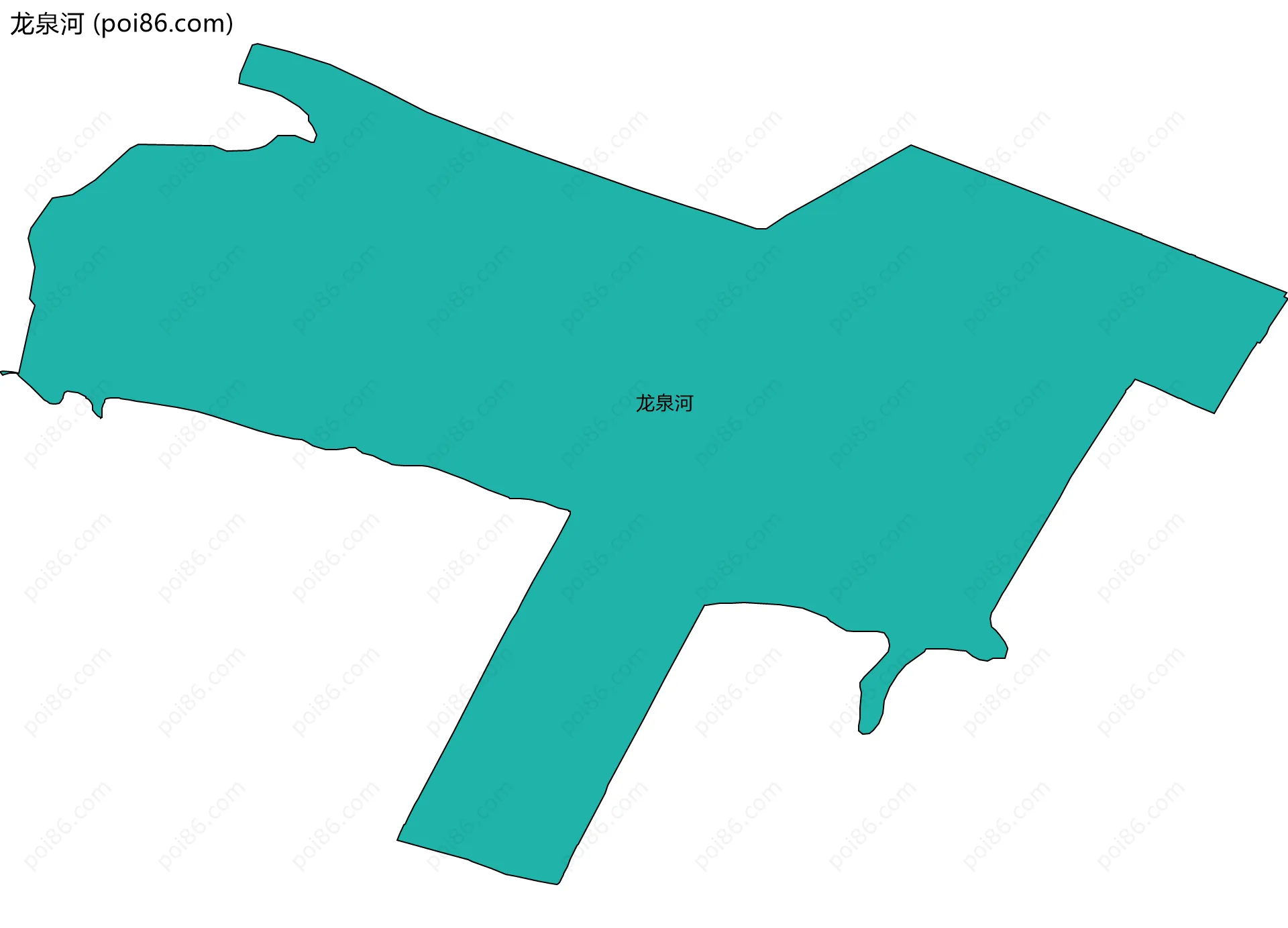 龙泉河边界地图