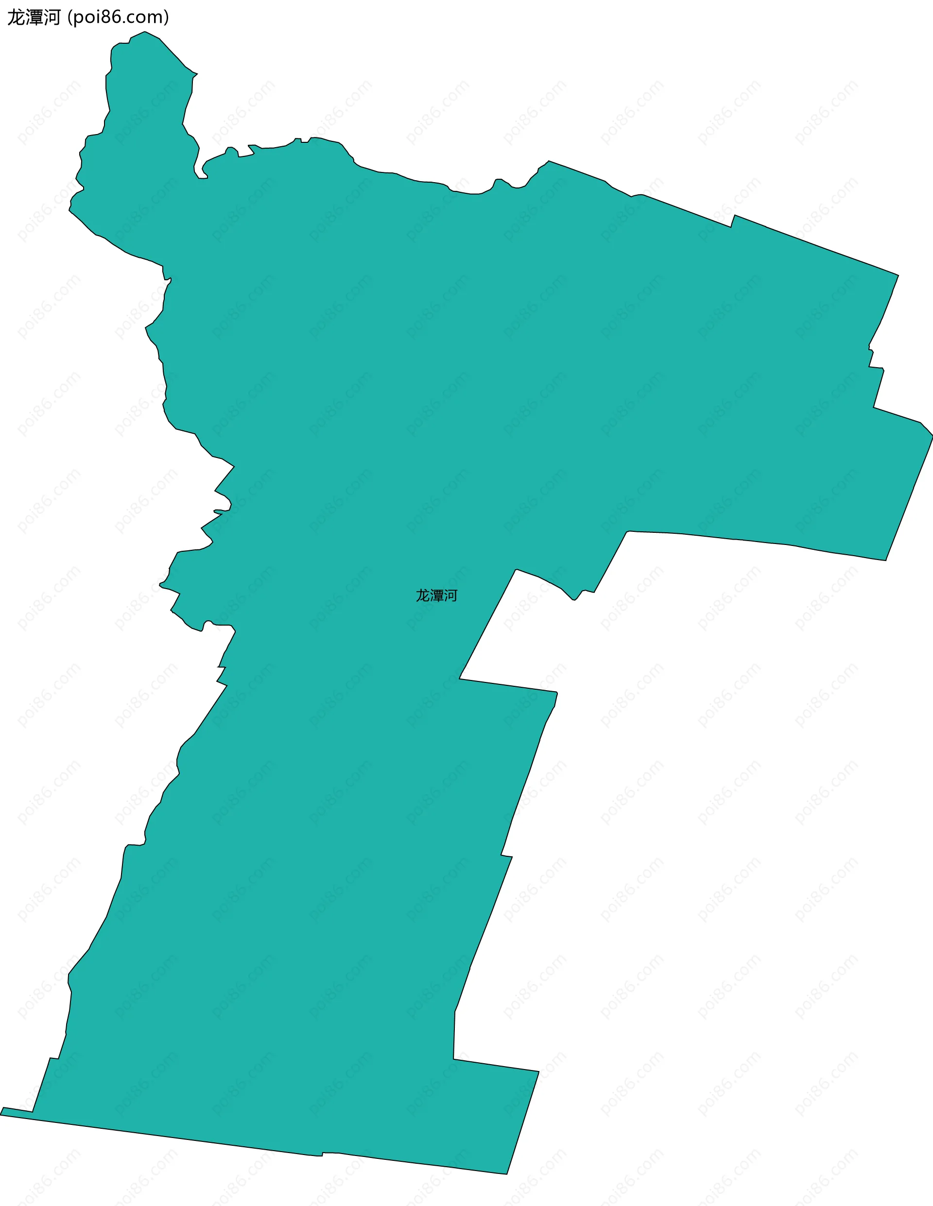 龙潭河边界地图