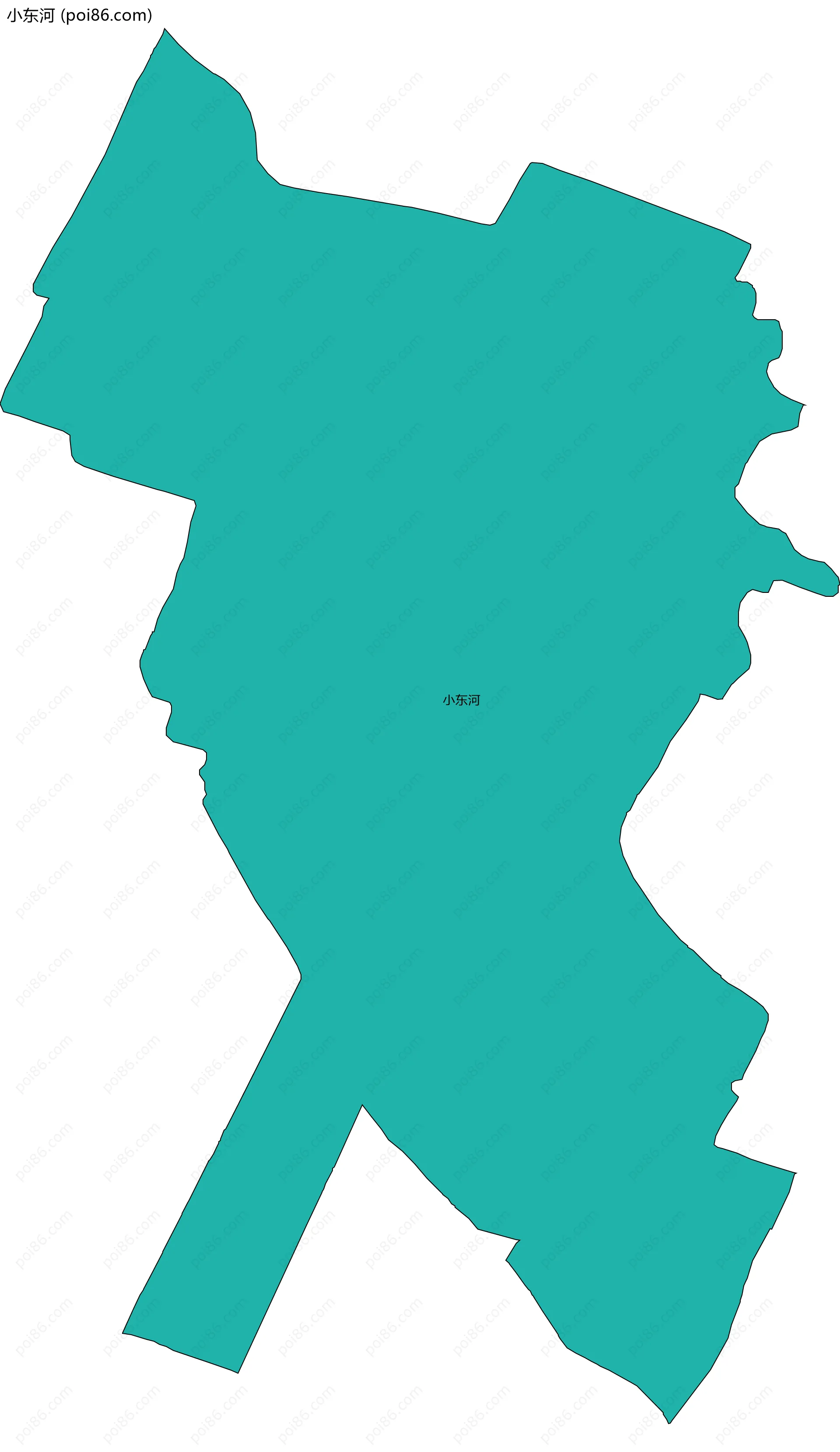 小东河边界地图