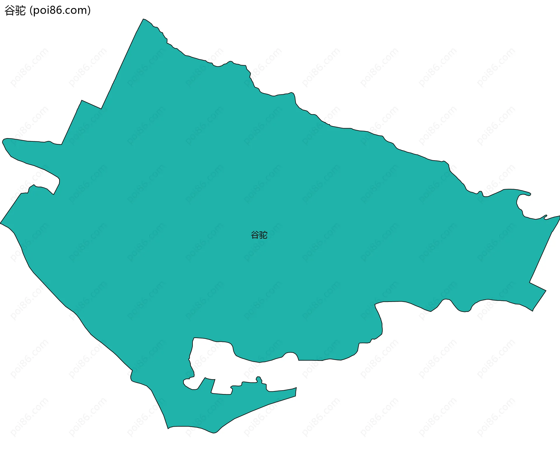 谷驼边界地图