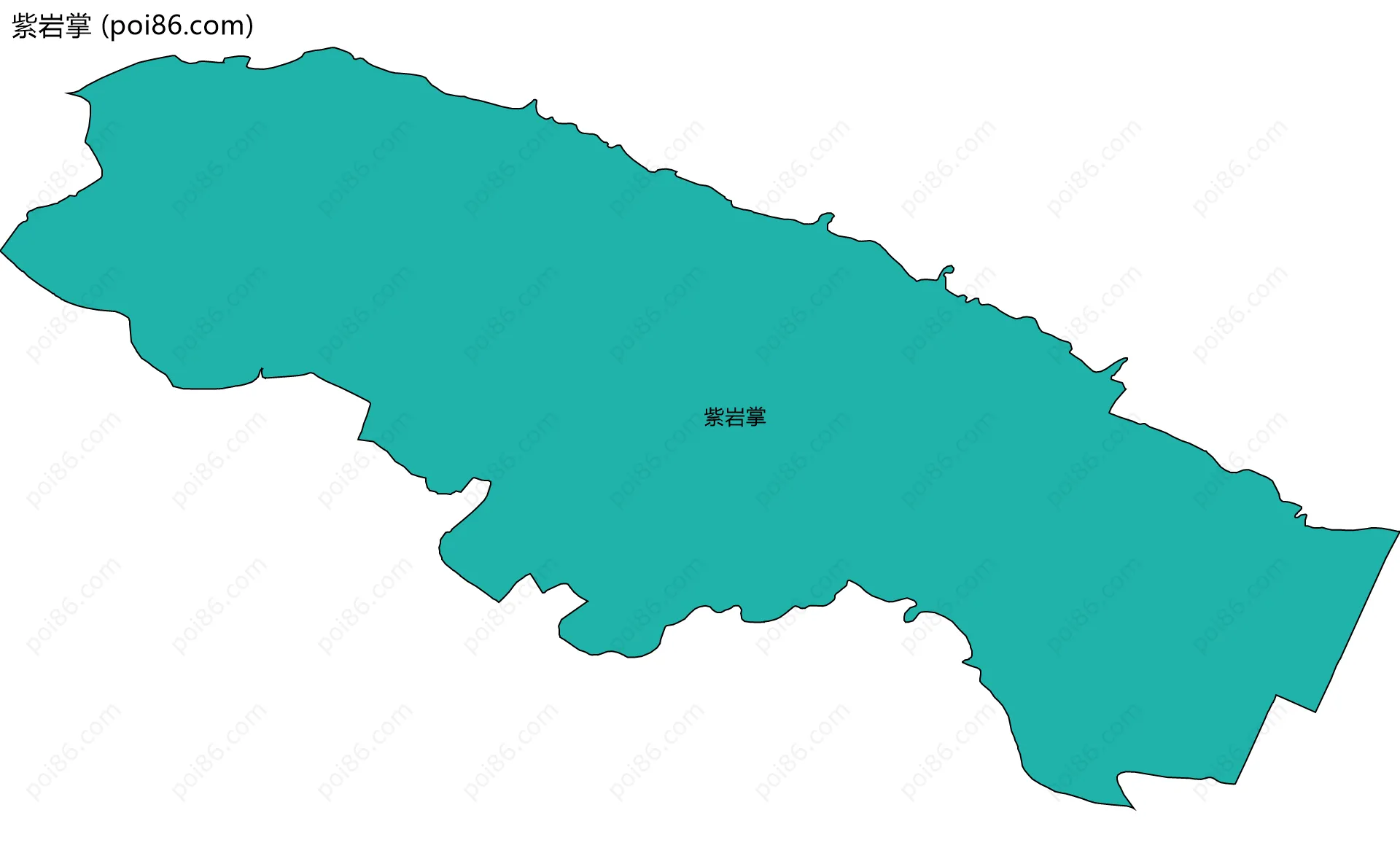 紫岩掌边界地图