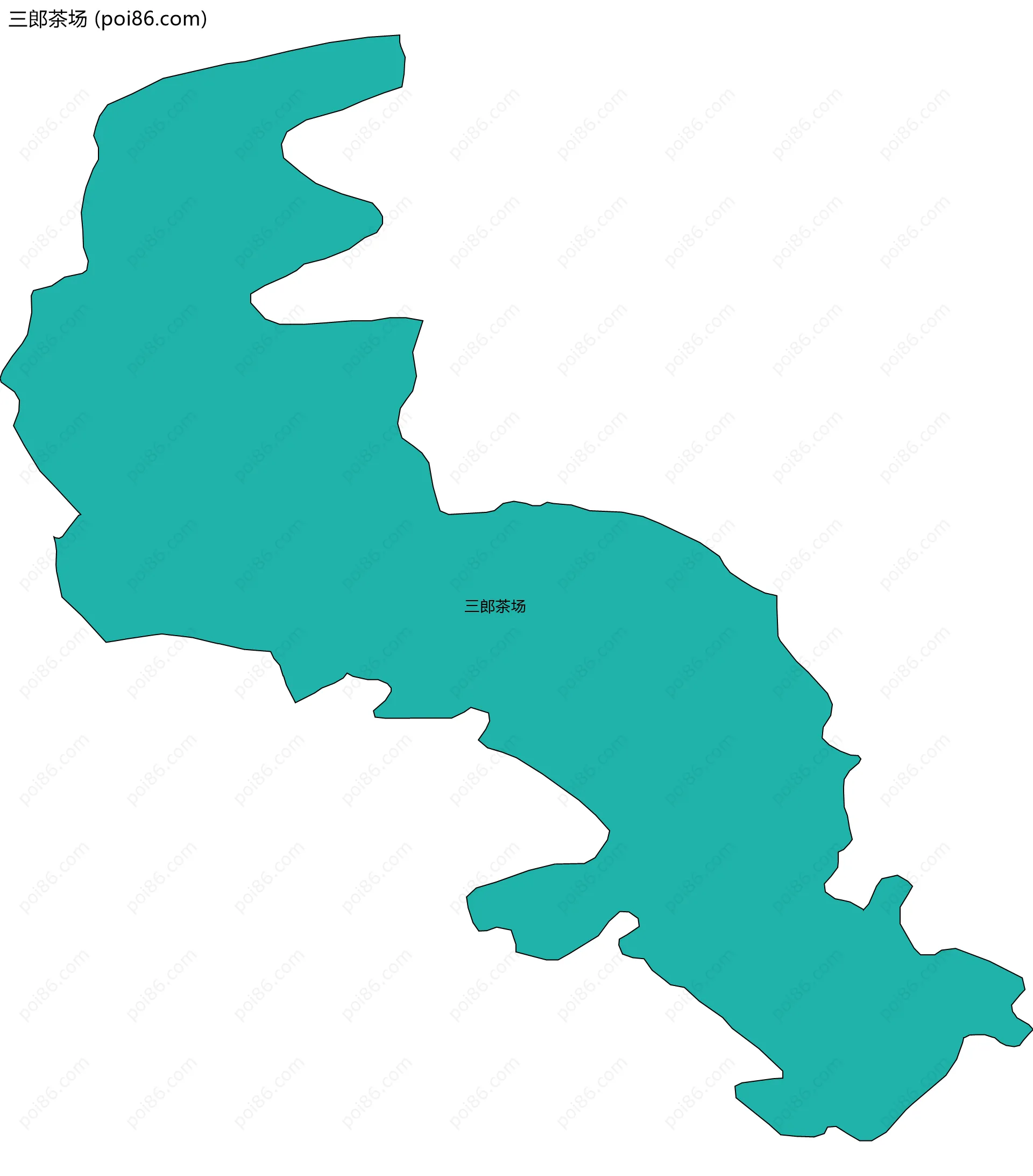 三郎茶场边界地图