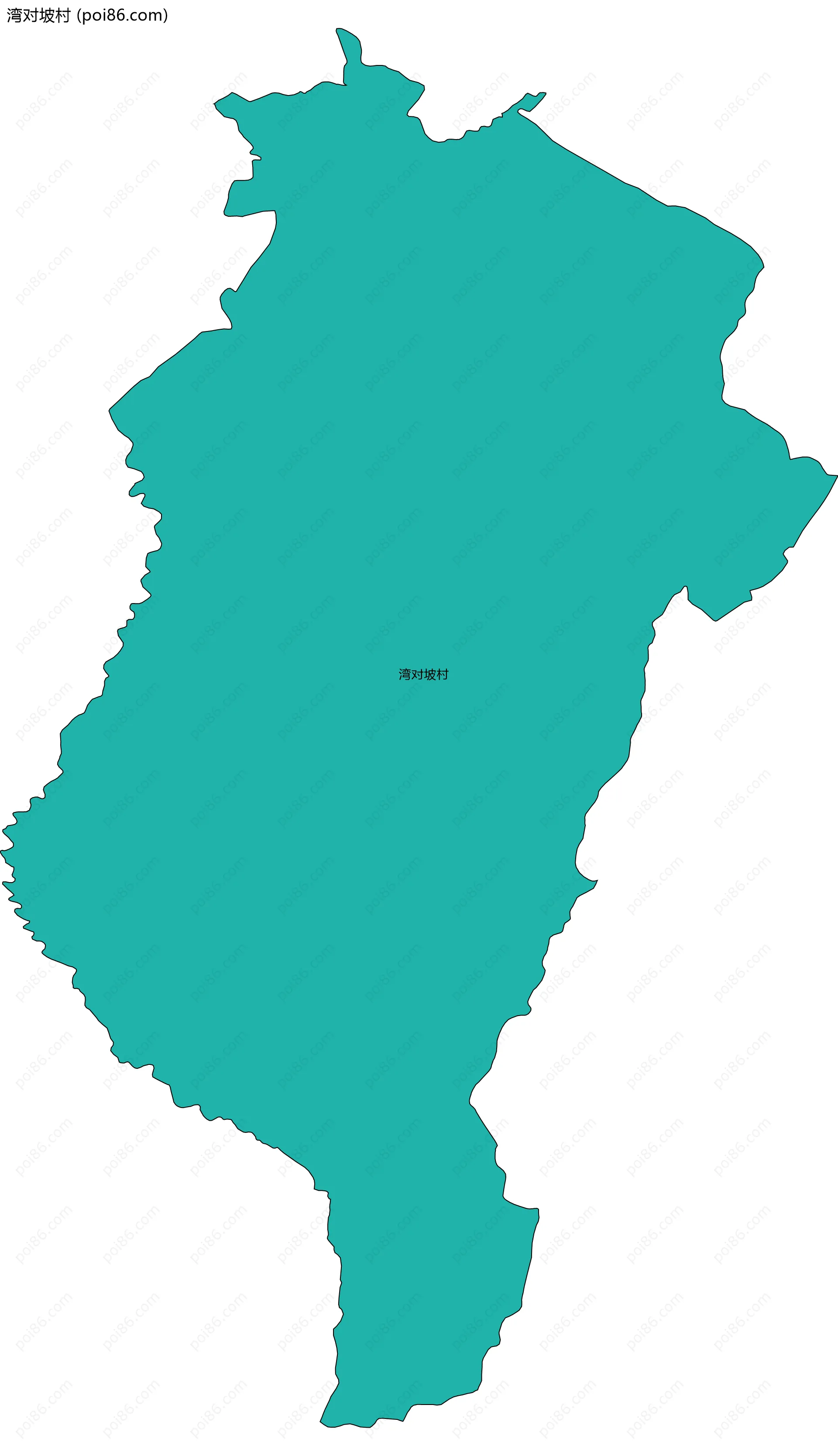 湾对坡村边界地图