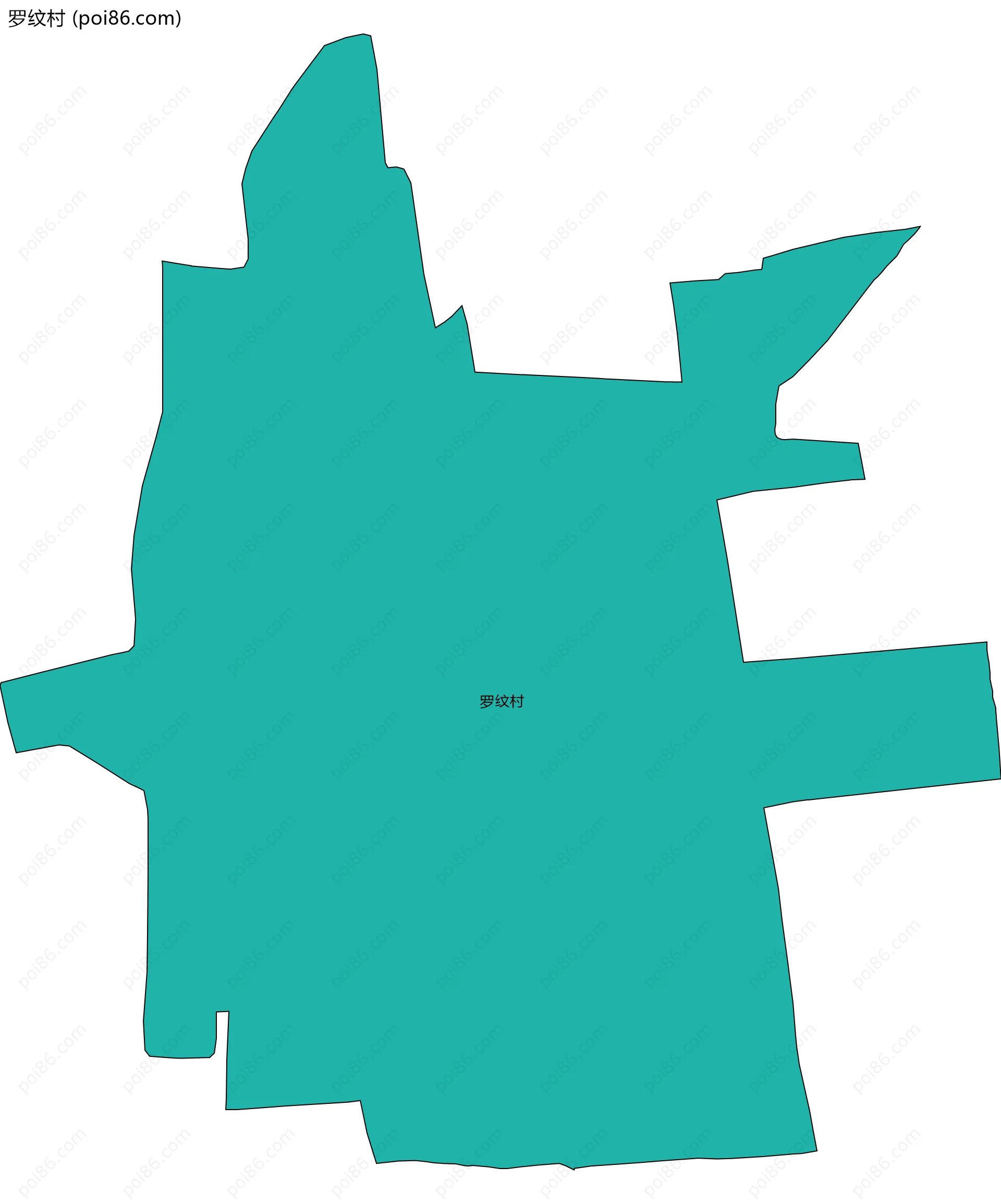 罗纹村边界地图