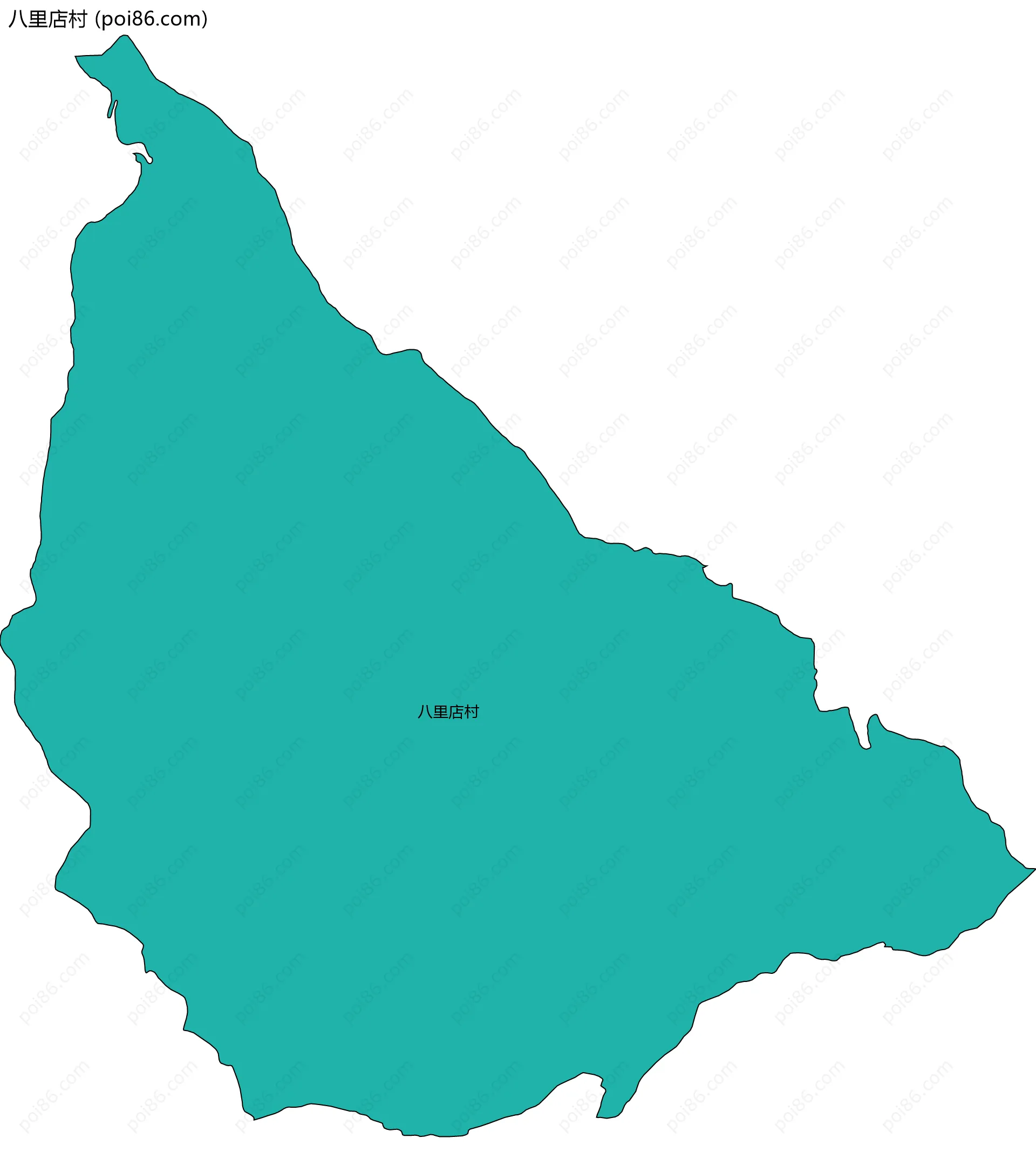 八里店村边界地图