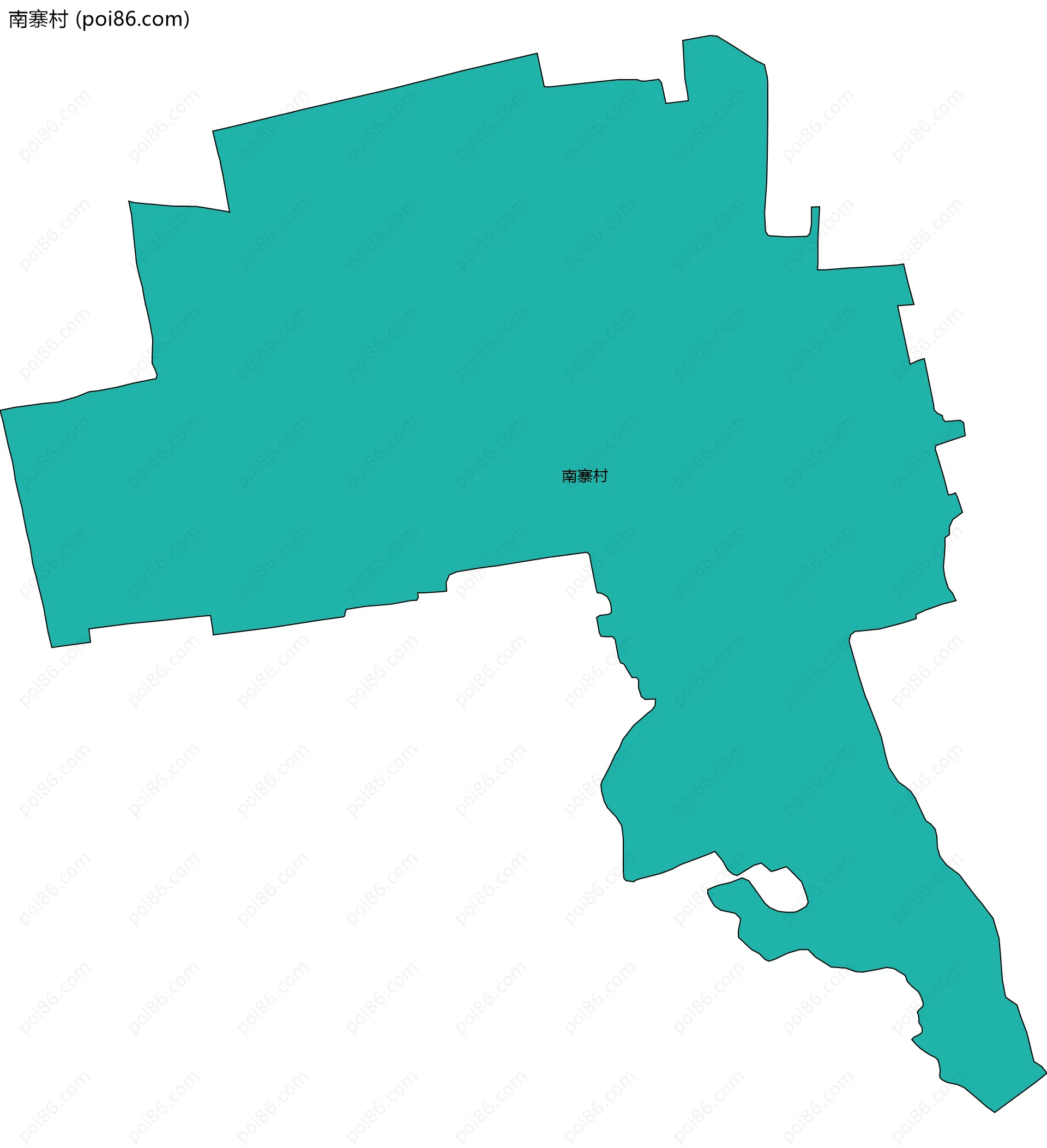 南寨村边界地图