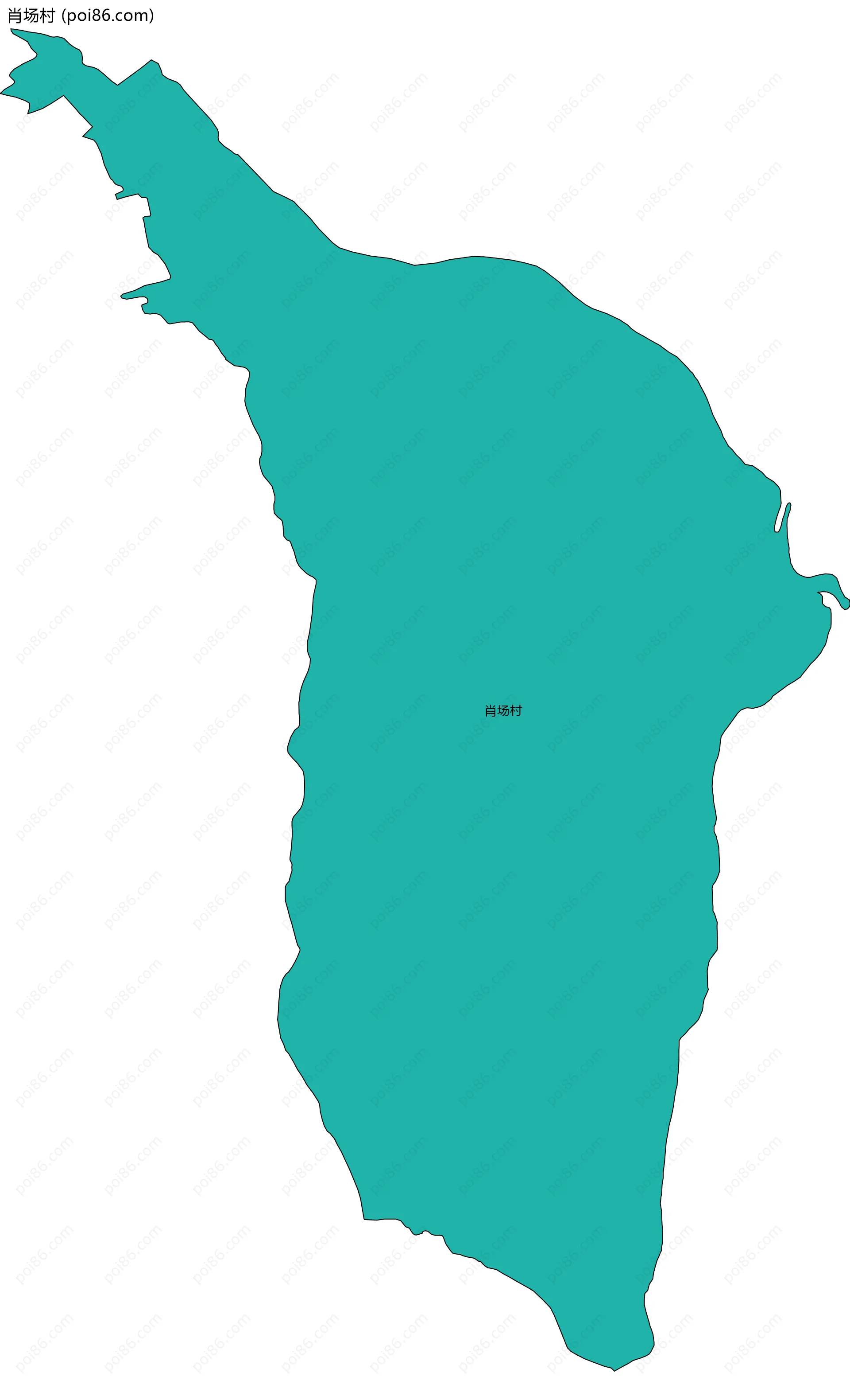 肖场村边界地图