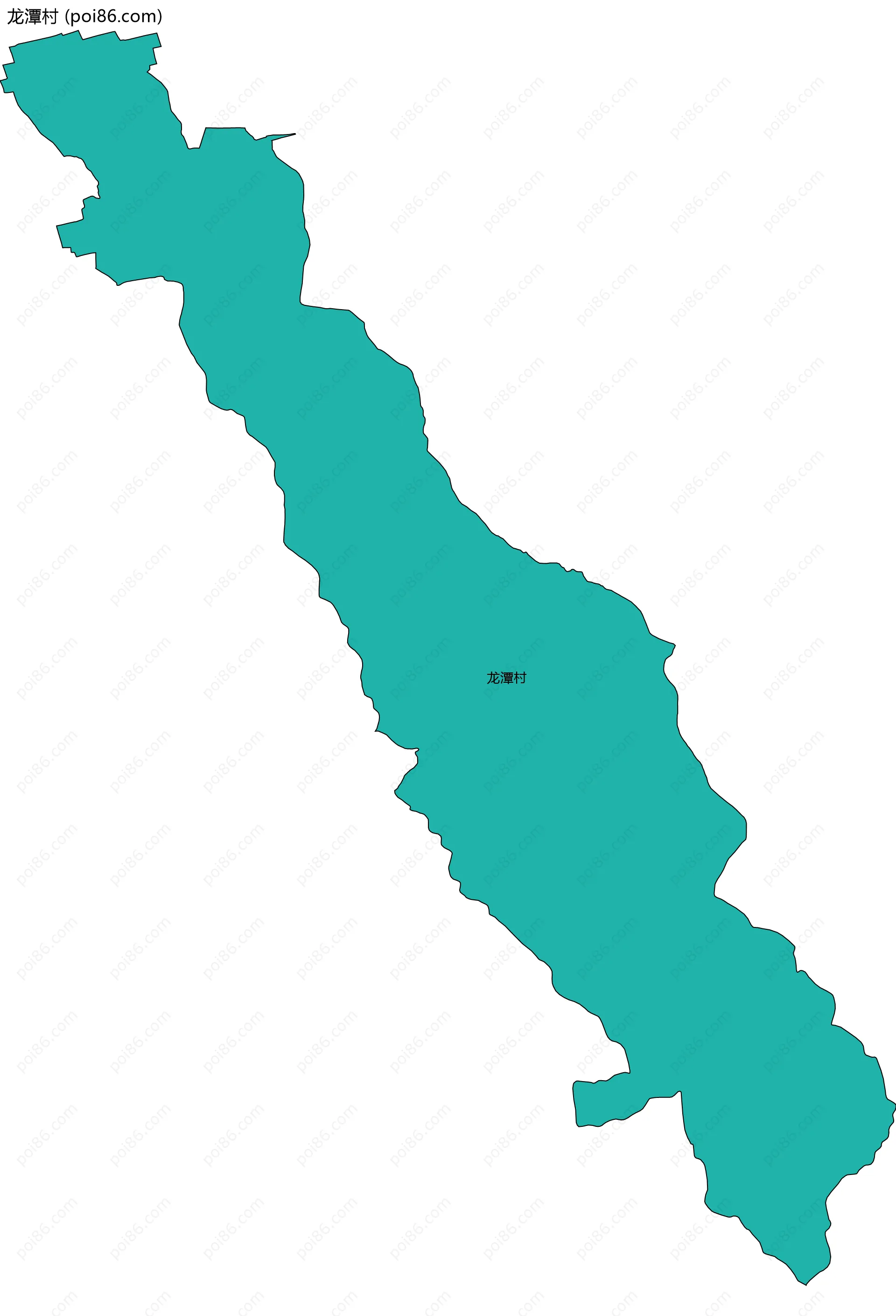 龙潭村边界地图