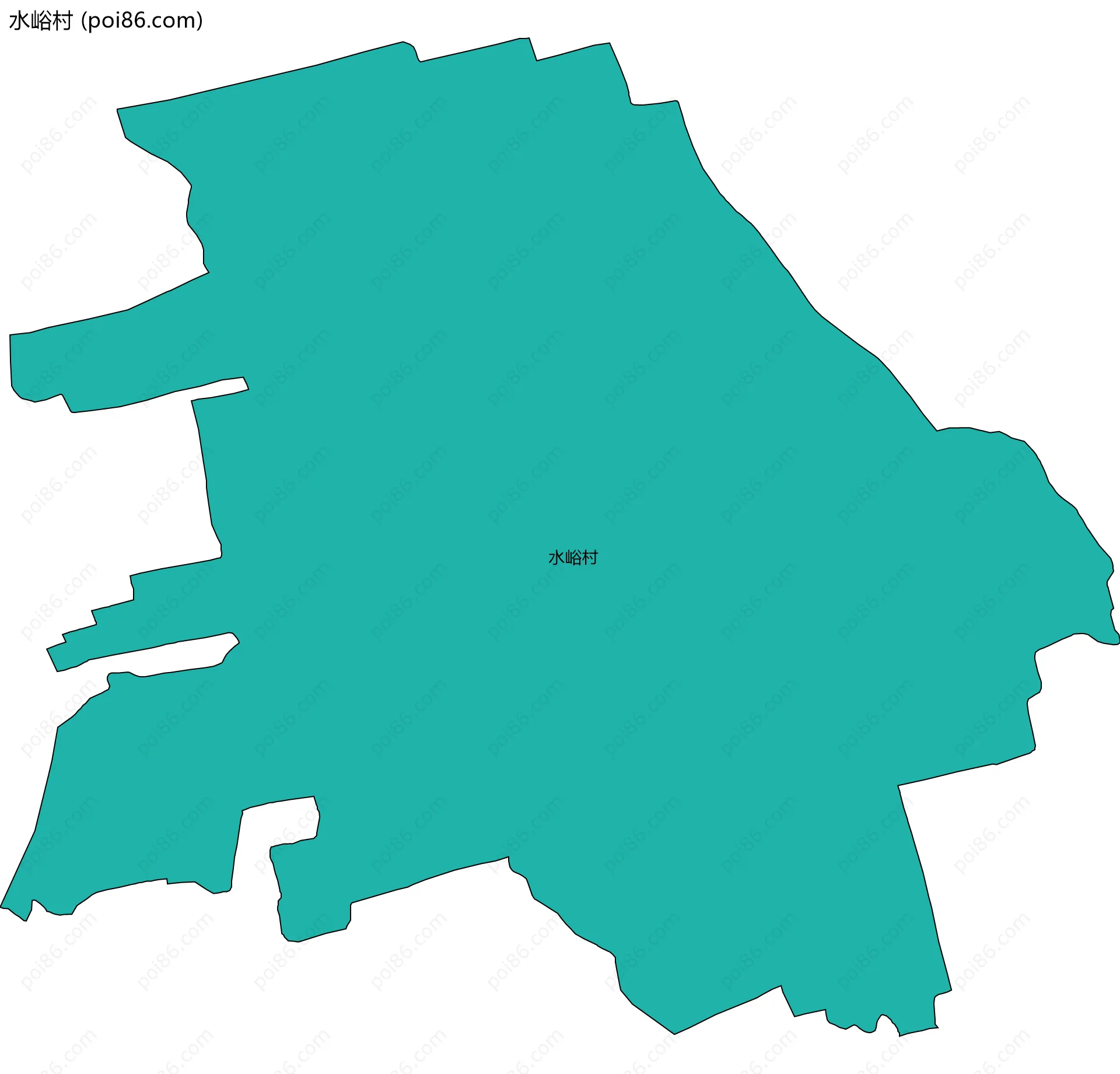 水峪村边界地图