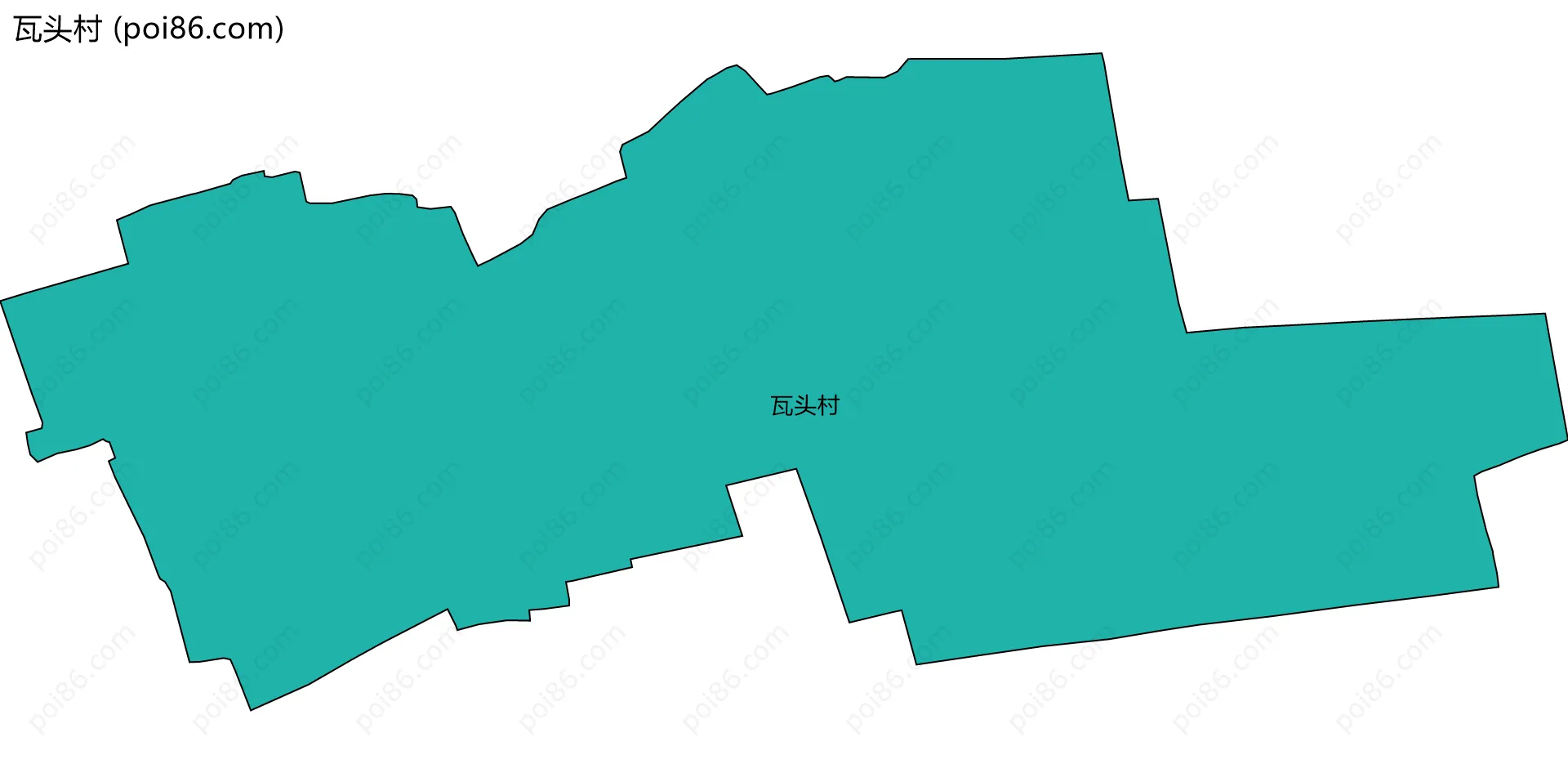 瓦头村边界地图