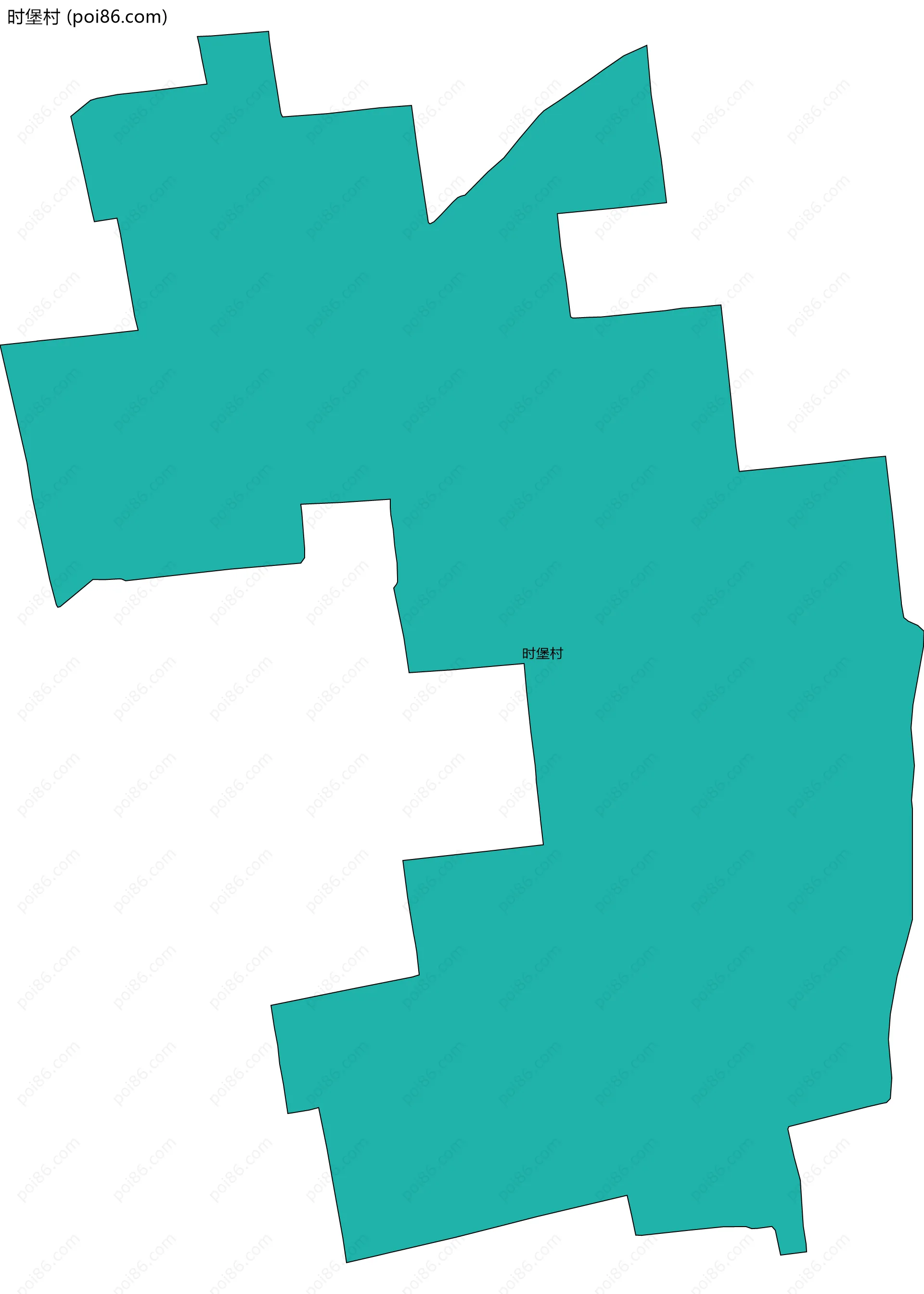 时堡村边界地图