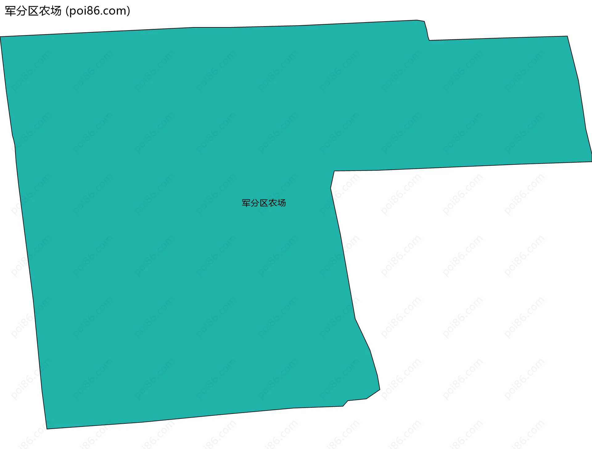 军分区农场边界地图
