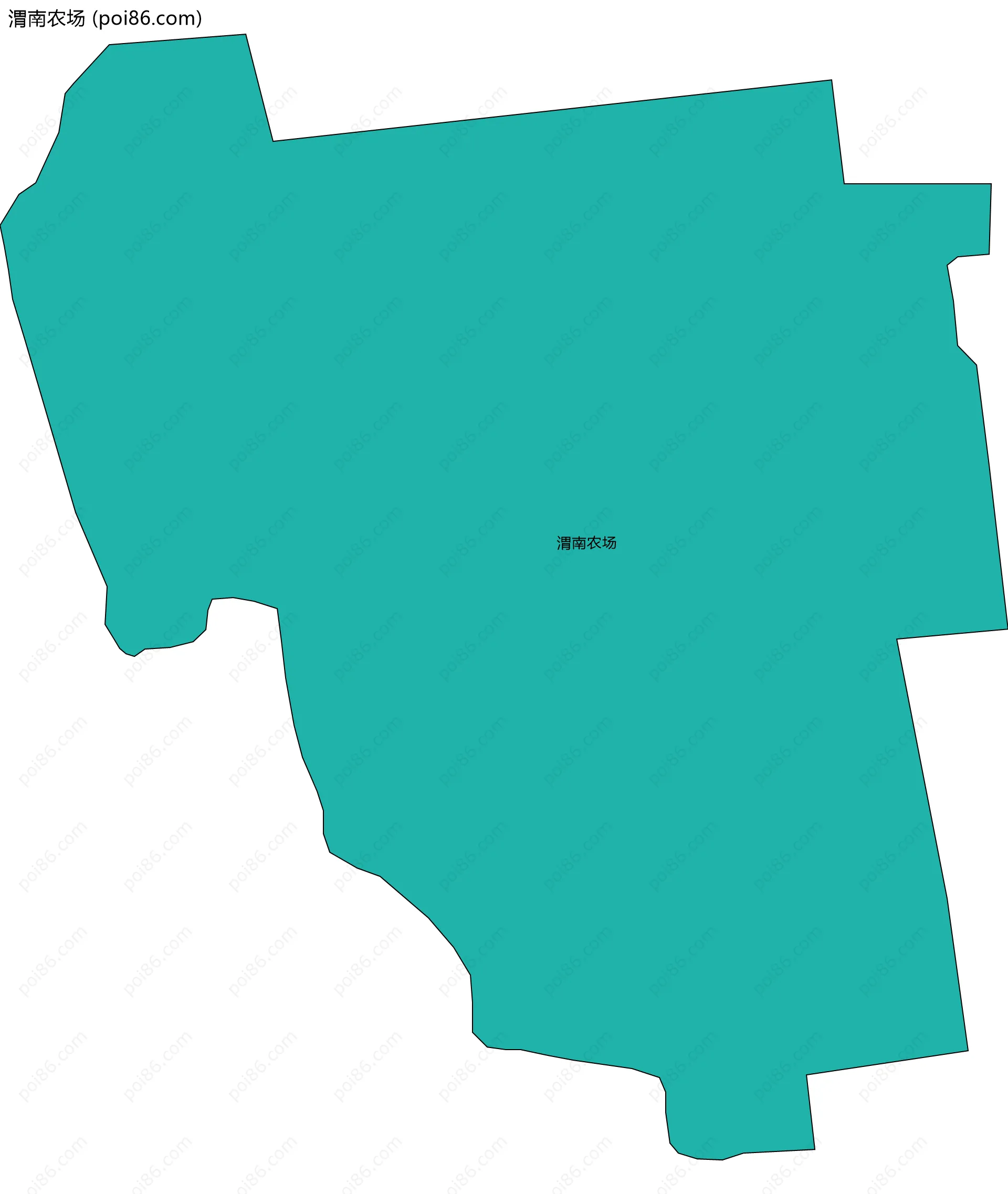 渭南农场边界地图