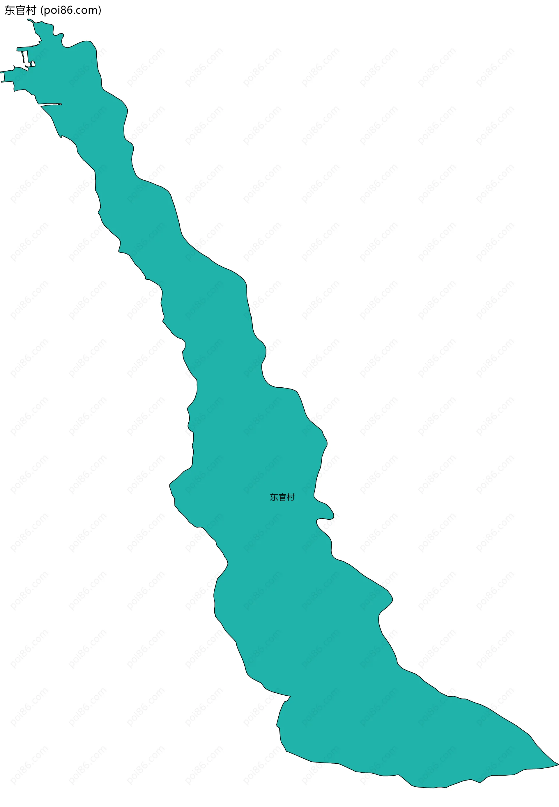 东官村边界地图