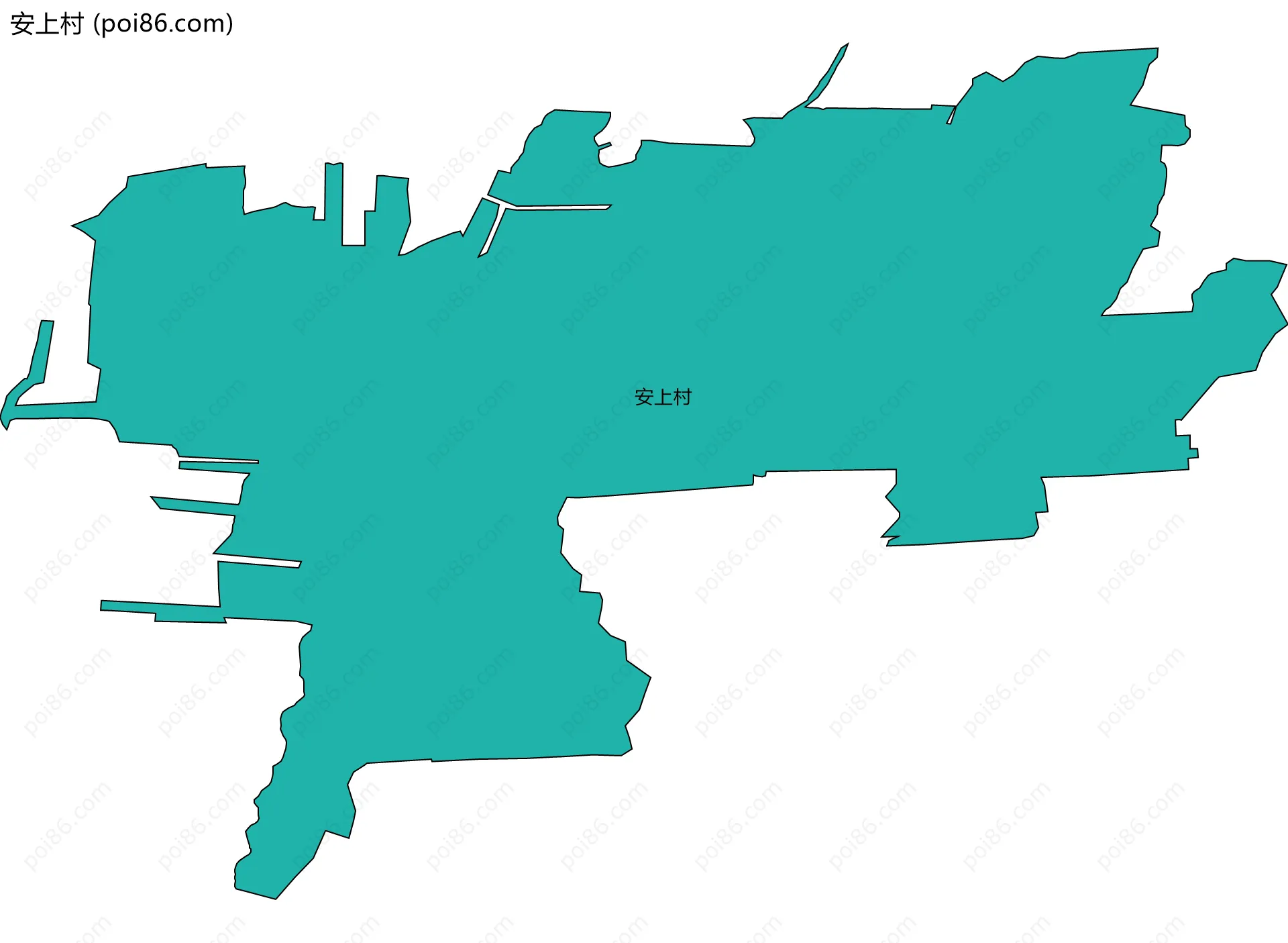 安上村边界地图