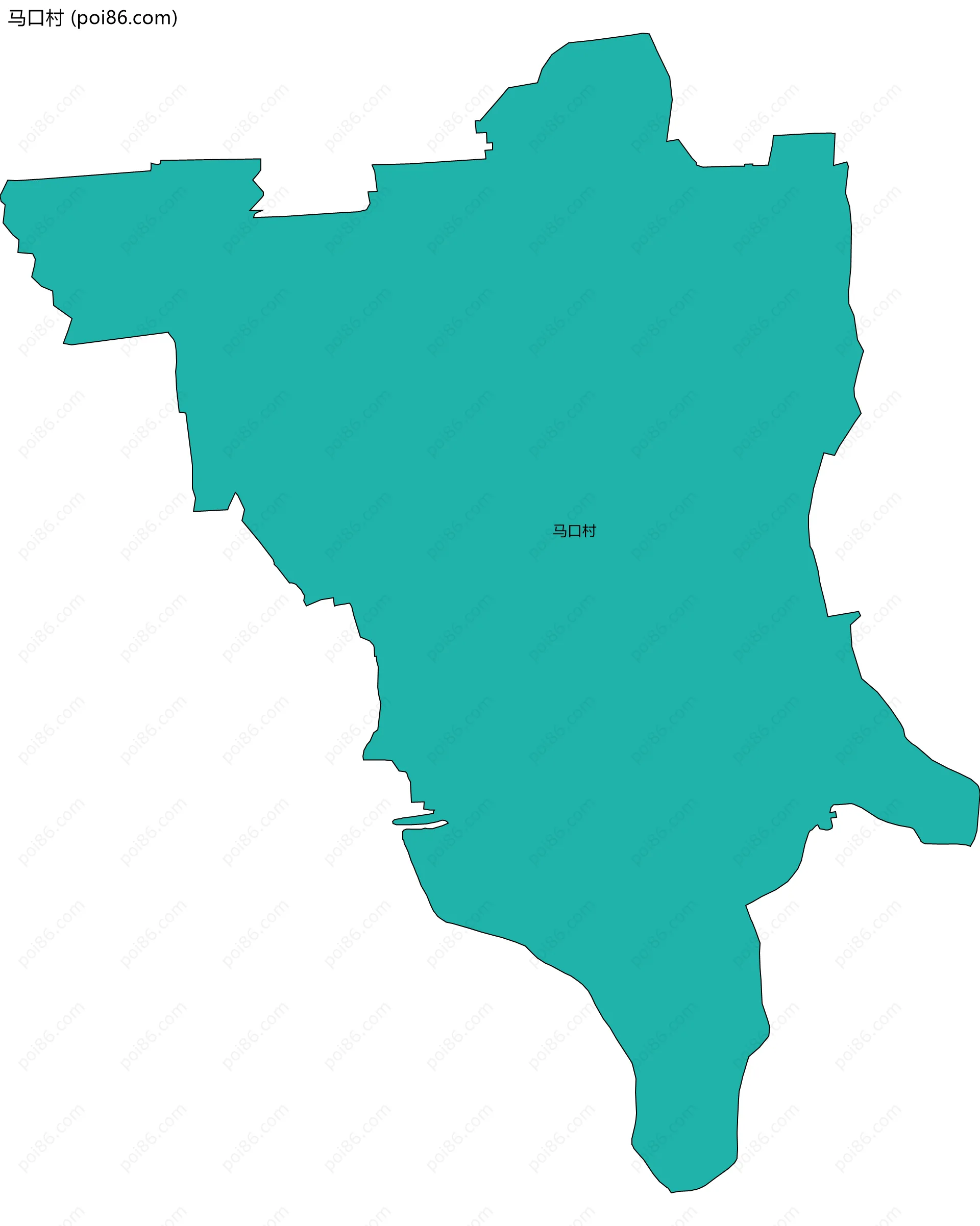 马口村边界地图