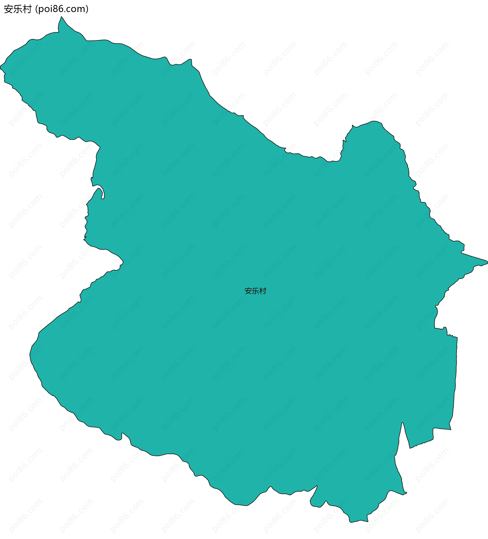 安乐村边界地图