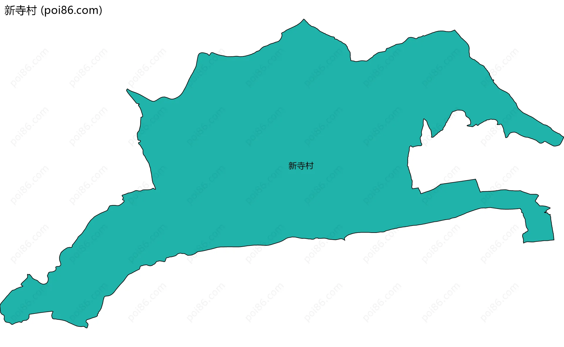 新寺村边界地图