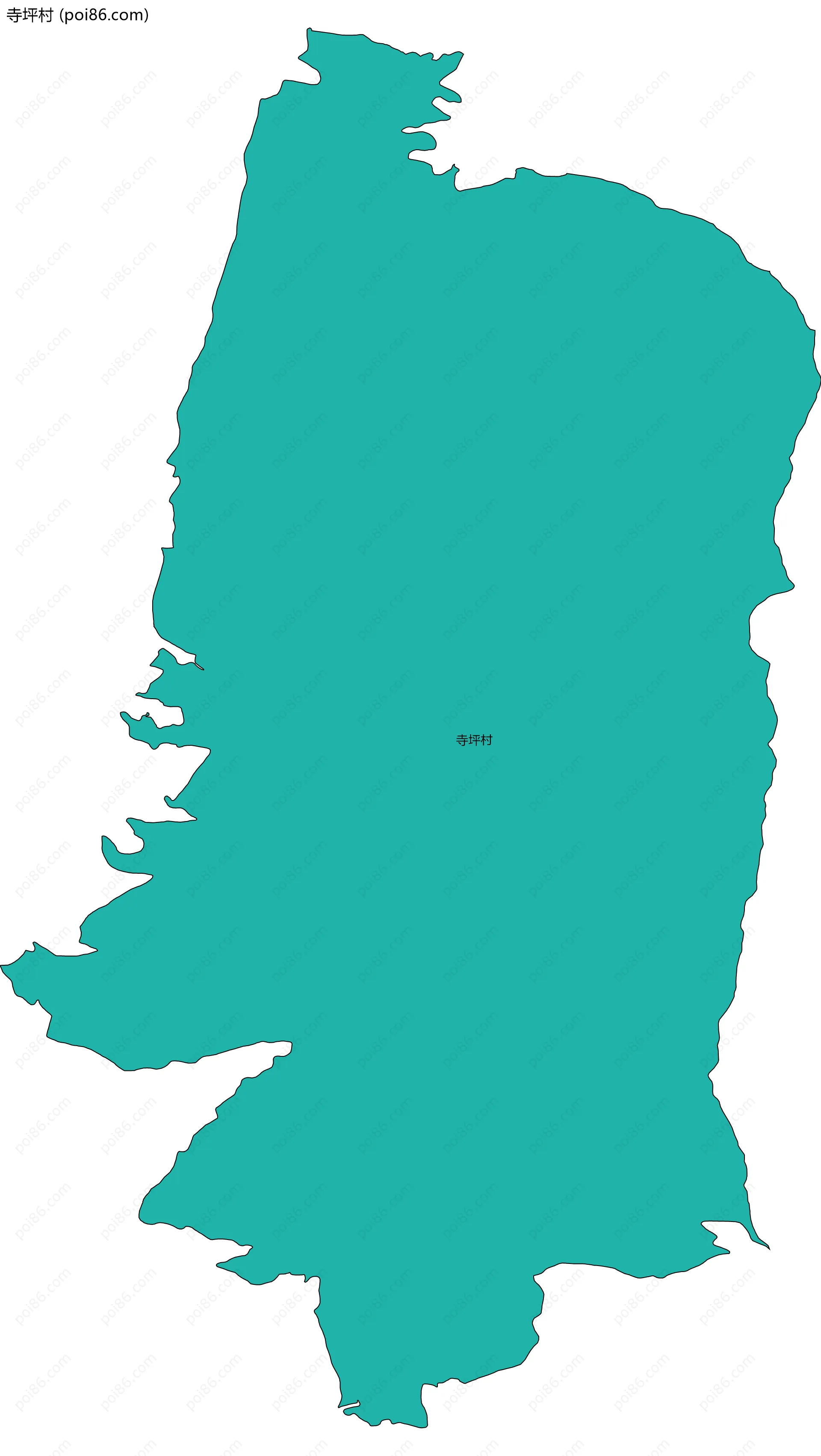 寺坪村边界地图