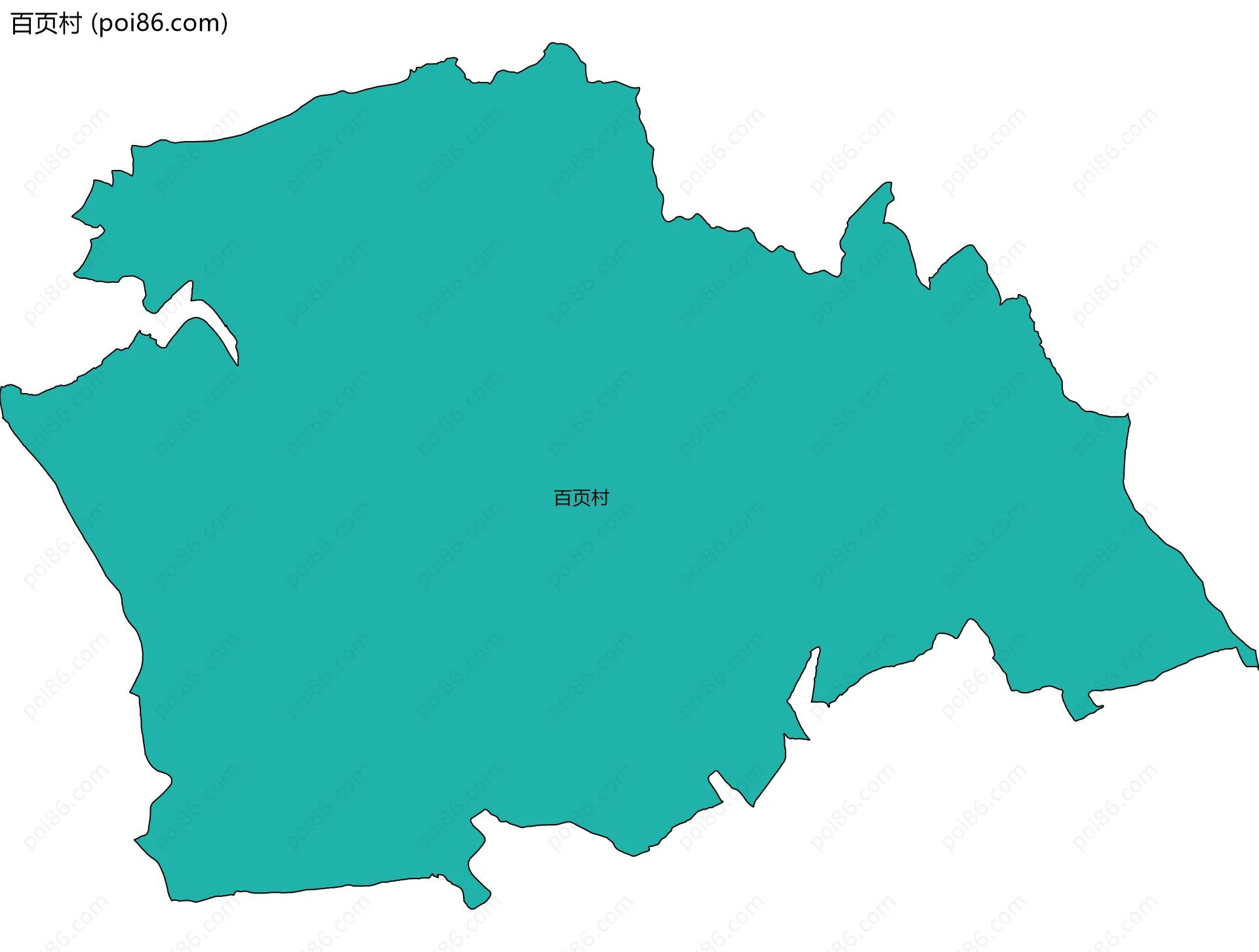 百页村边界地图