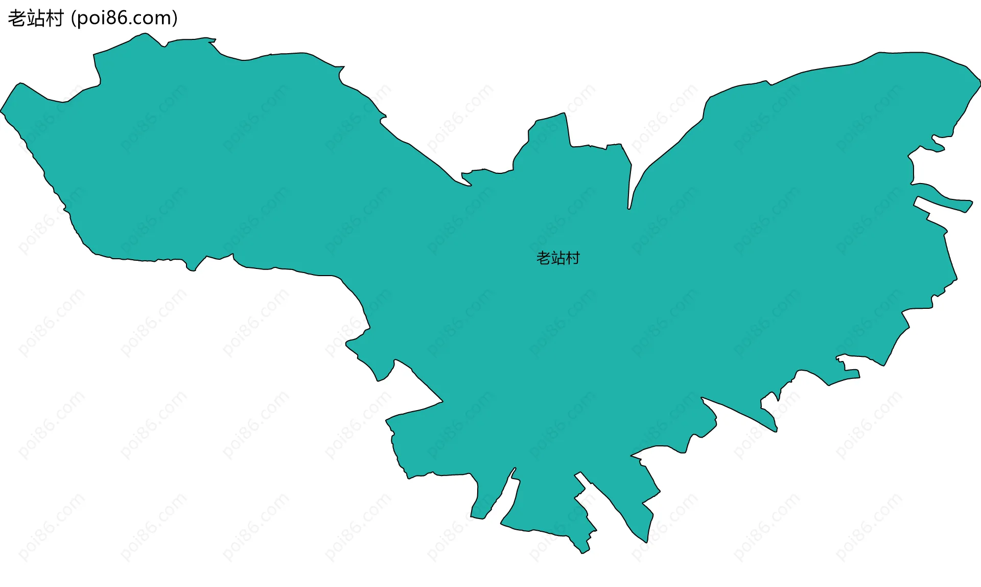 老站村边界地图