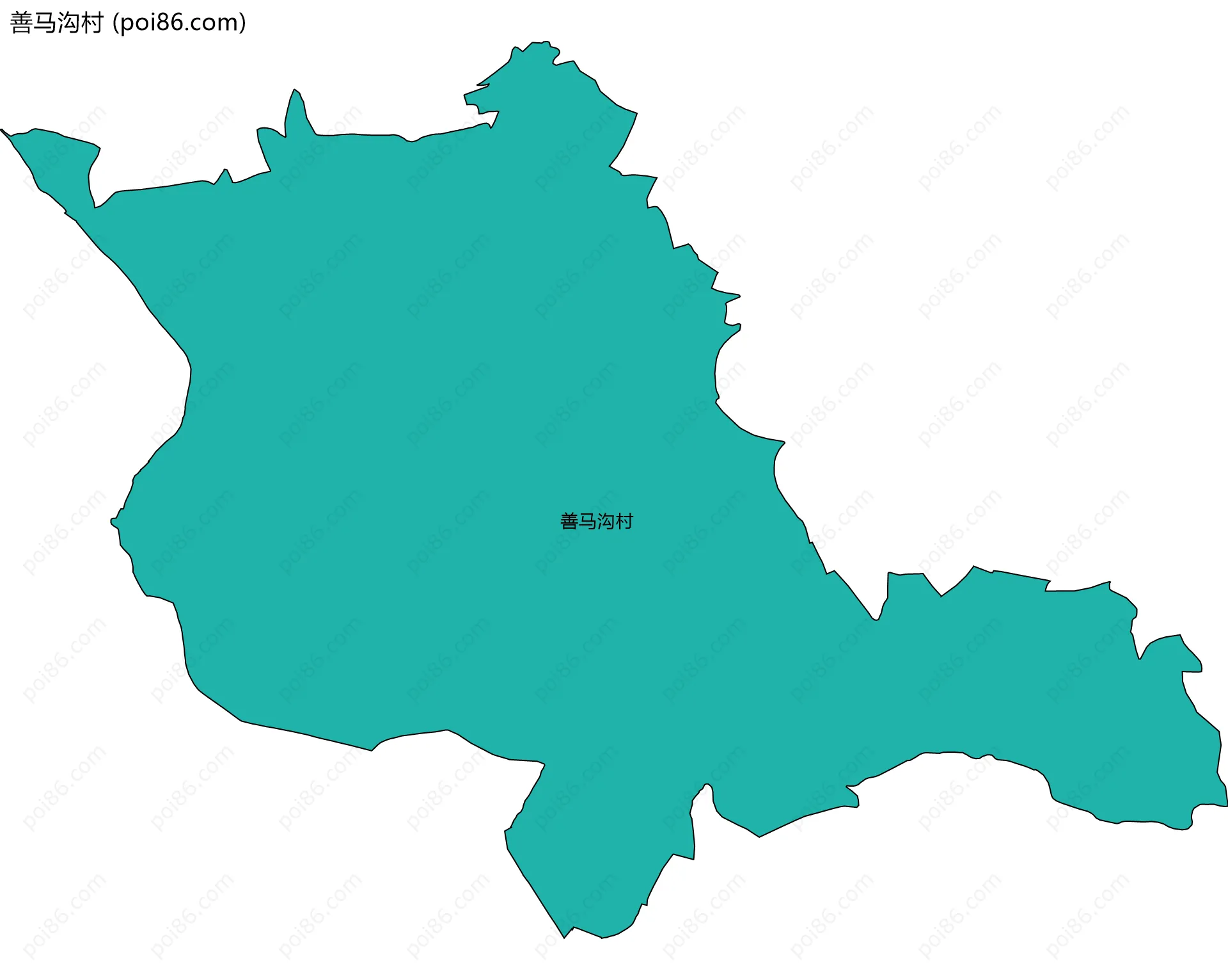 善马沟村边界地图